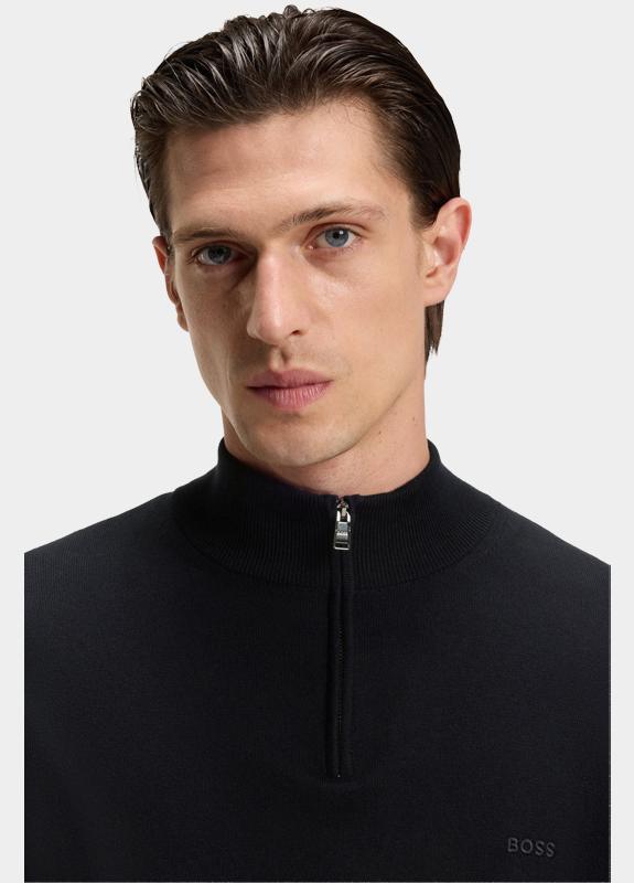 BOSS Black Half Zip Blauw Padro-L 10260473 01 50516914/404