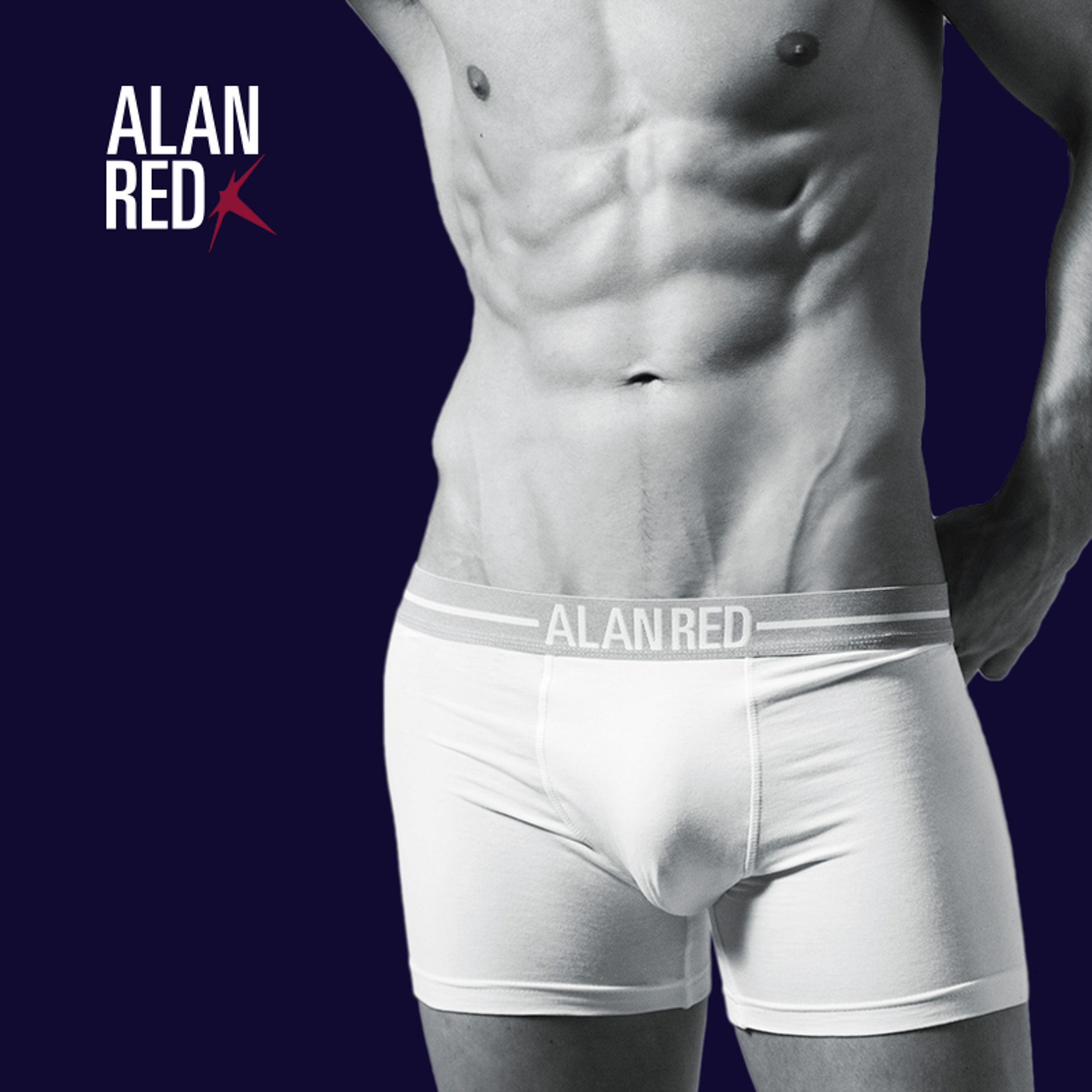 Alan Red Boxer Wit Lasting Boxershorts 7001.2/01