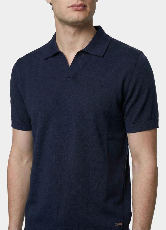 Born With Appetite Polo heren Blauw Shiwn Knitted Polo Ss BWA26106SH26/4001