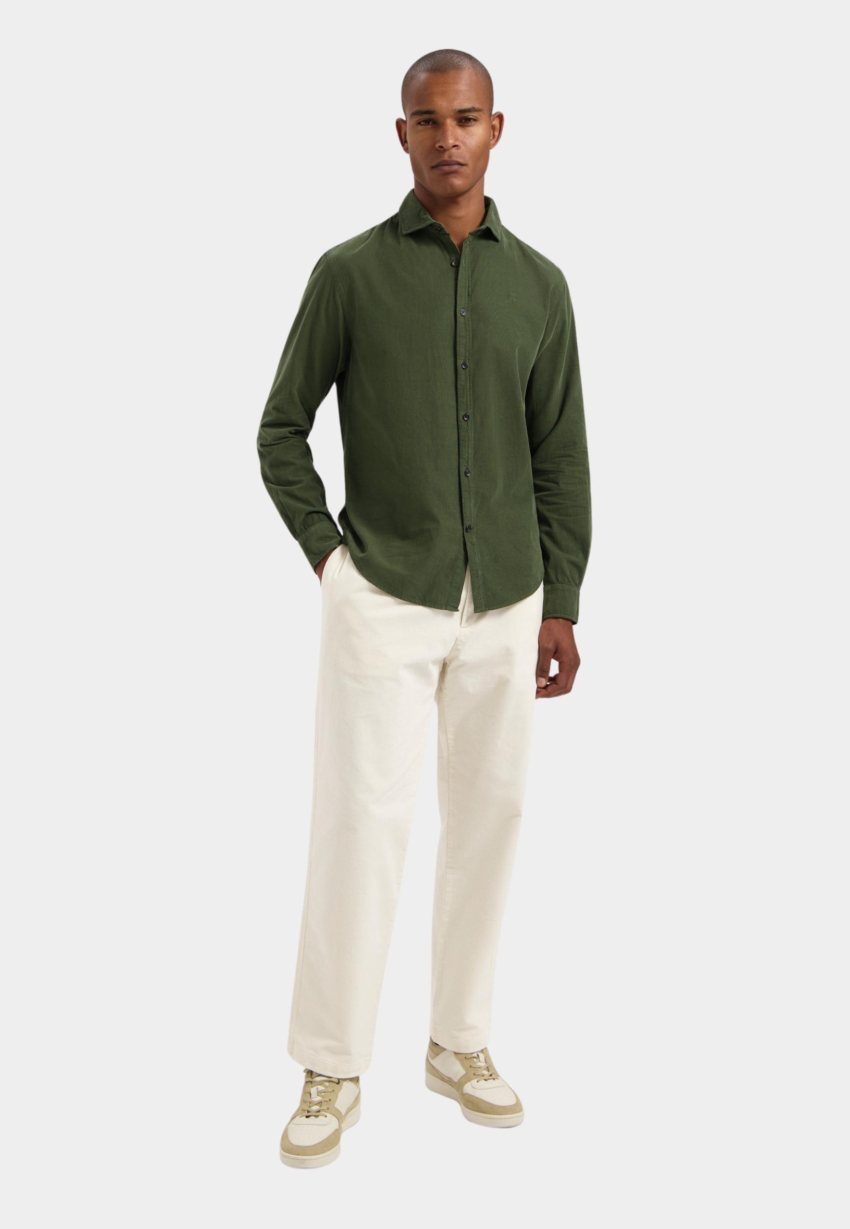 Dstrezzed Casual hemd lange mouw Groen Roald Shirt 303768-AW24/524