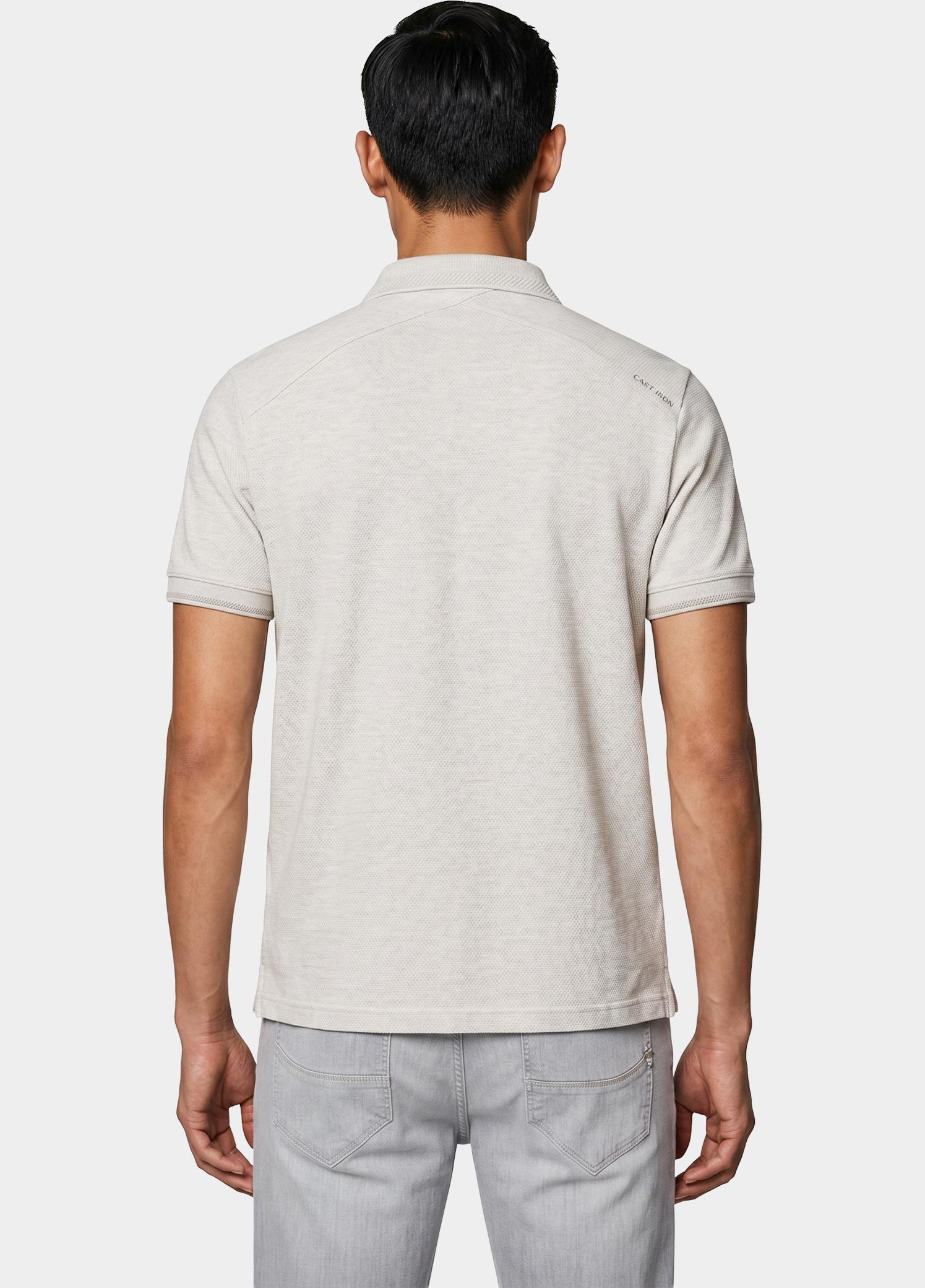 Cast Iron Polo korte mouw Beige Short sleeve polo slim fit po CPSS2606864/911