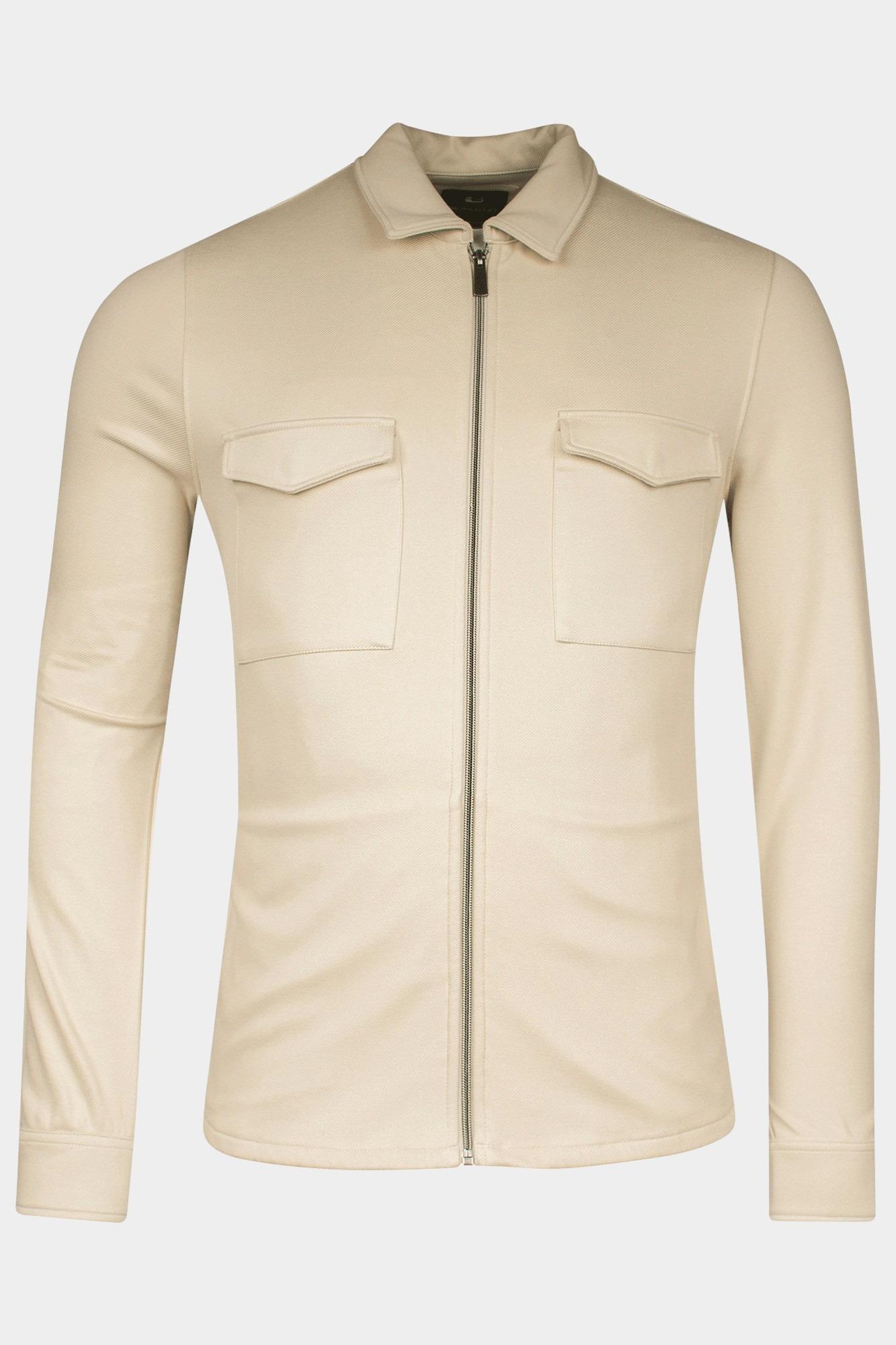 Giordano Overshirt Beige Carissio full zip overshirt K 517512/82