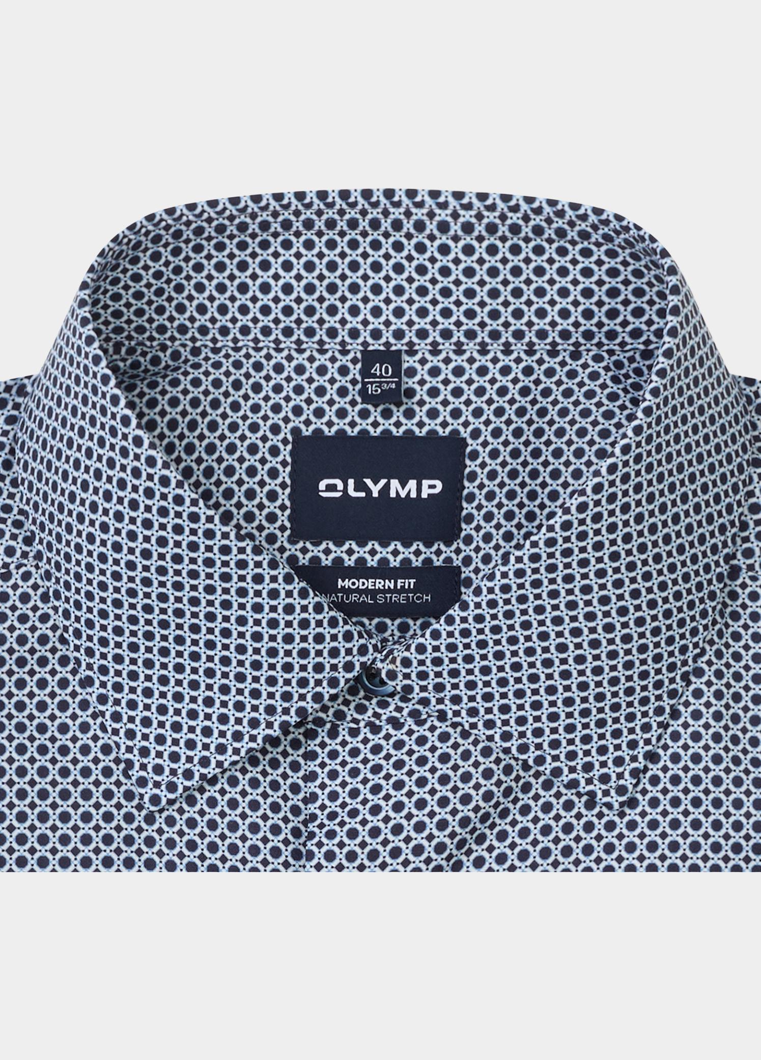 Olymp Zakelijk overhemd heren Blauw Luxor mf D.2122 136224/18