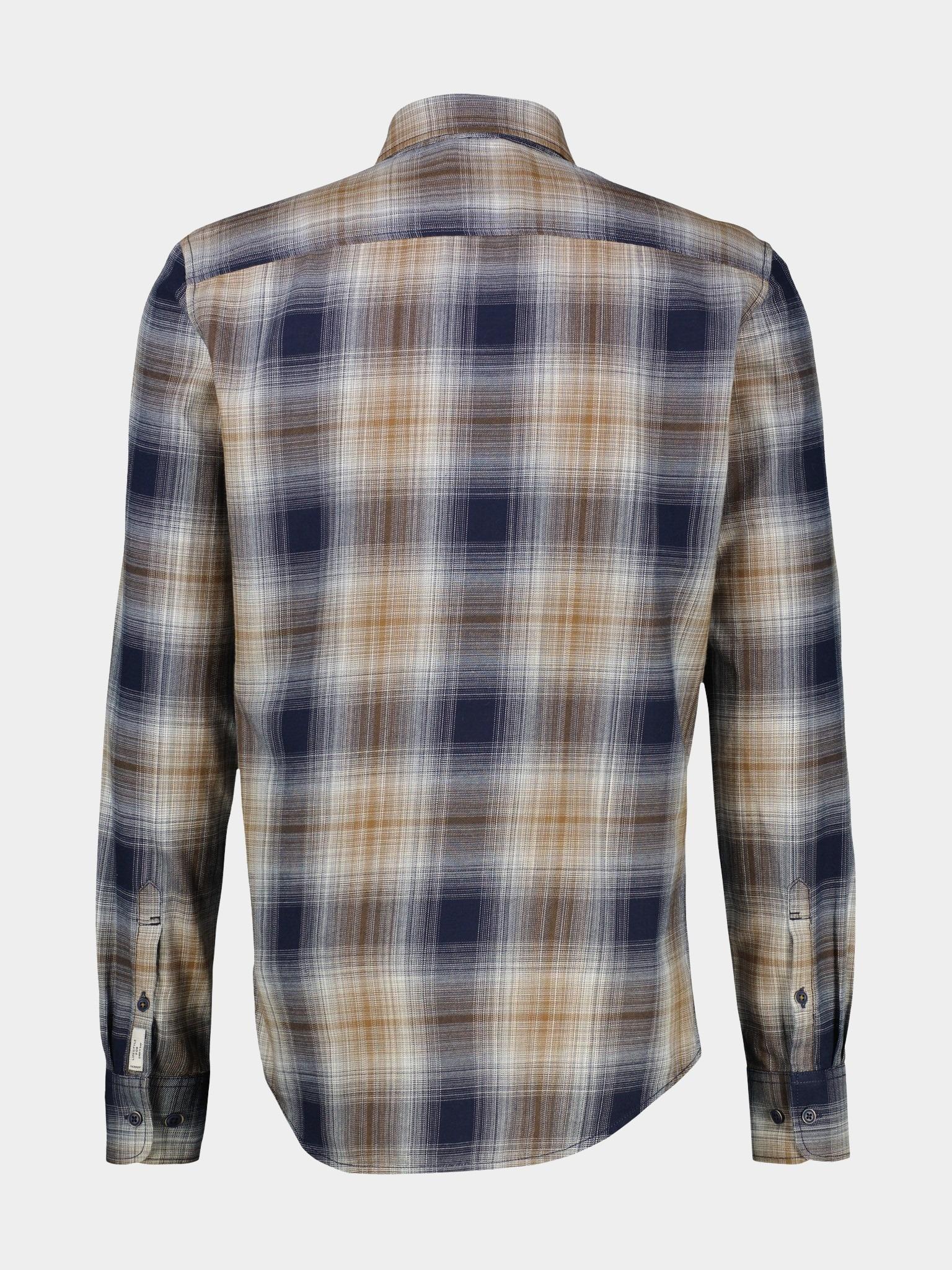 Lerros Casual hemd lange mouw Blauw  2591067/485