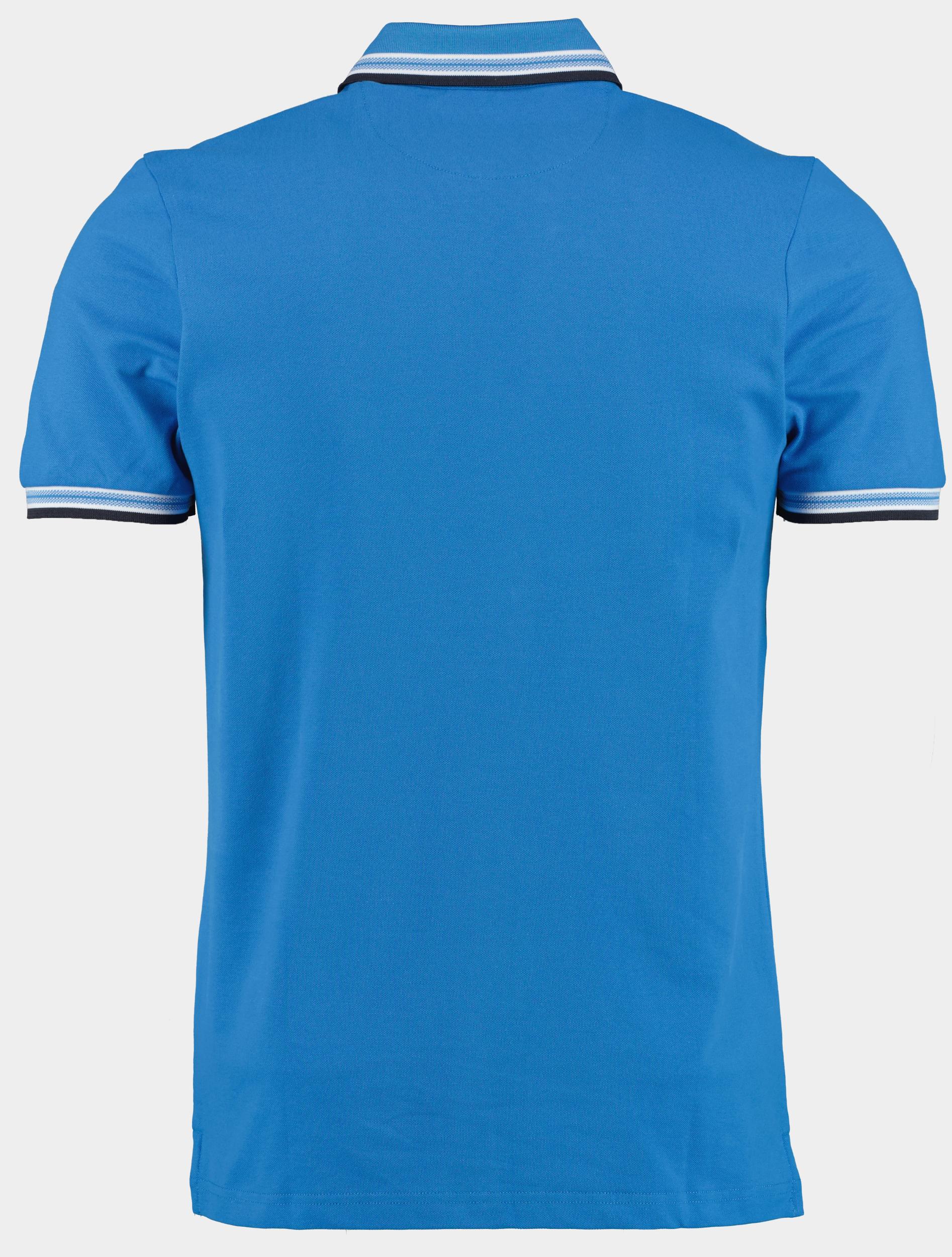 Bos Polo korte mouw Blauw Brick Polo Oxford Collar 24108BR06BO/240 blue