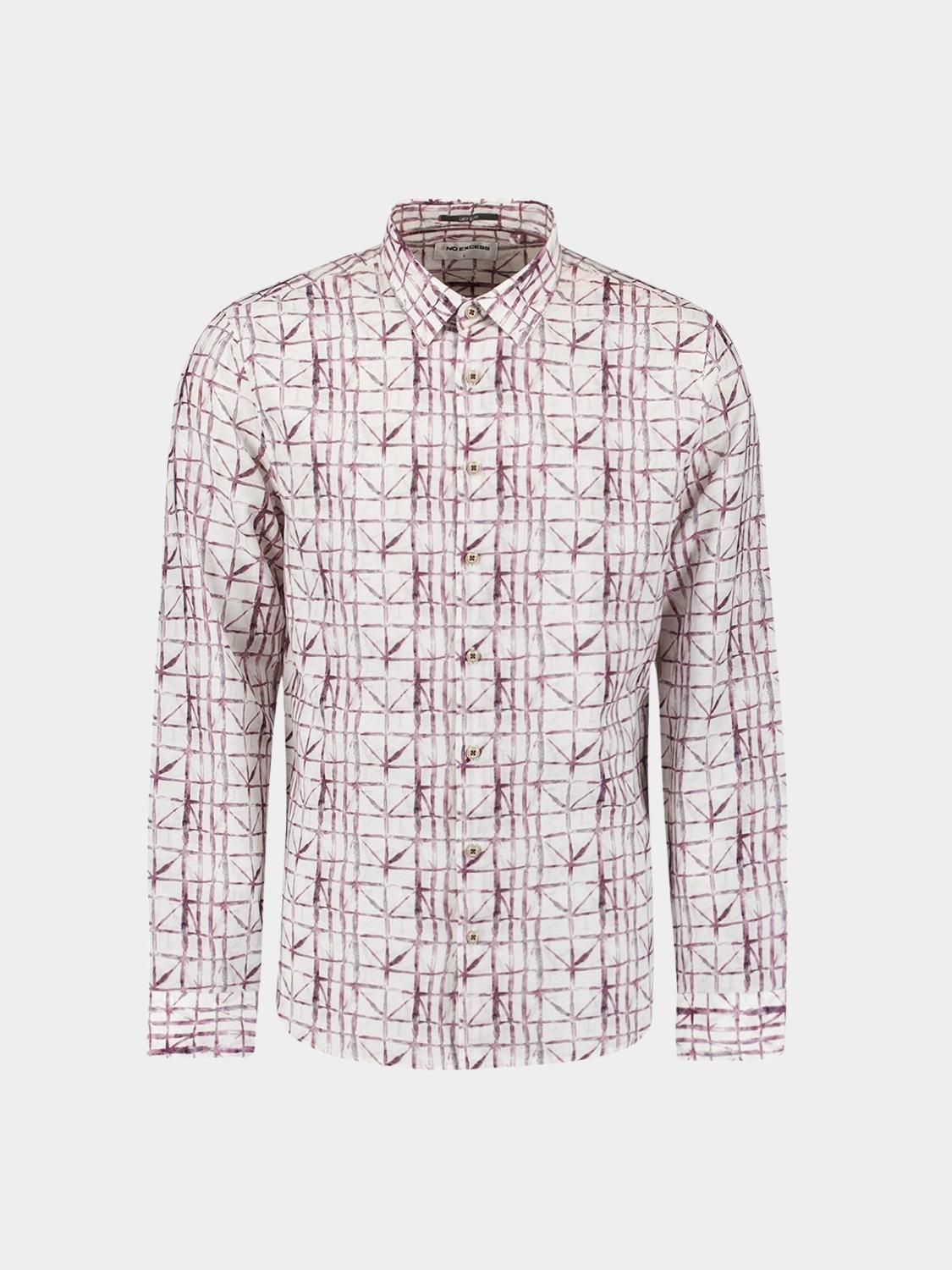 No Excess Casual hemd lange mouw Roze  27430206/146