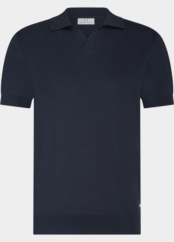 Born With Appetite Polo heren Blauw Shiwn Knitted Polo Ss BWA26106SH26/4001