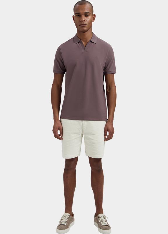 Dstrezzed Polo korte mouw Paars Bowie V-Neck Polo 240022/463