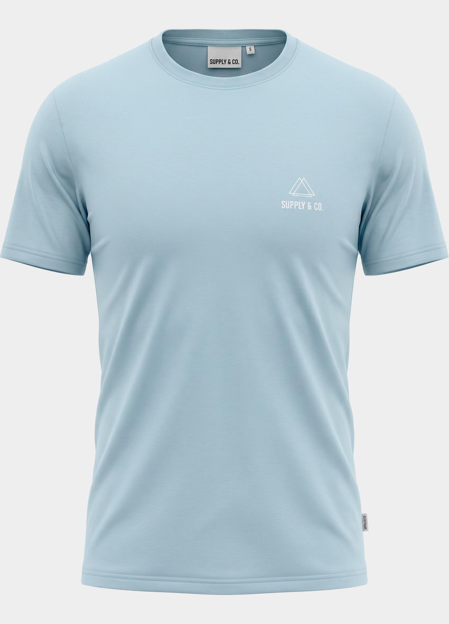 Supply & Co. T-shirt heren Blauw Basic T-shirt SCO25108BA01/210 light blue