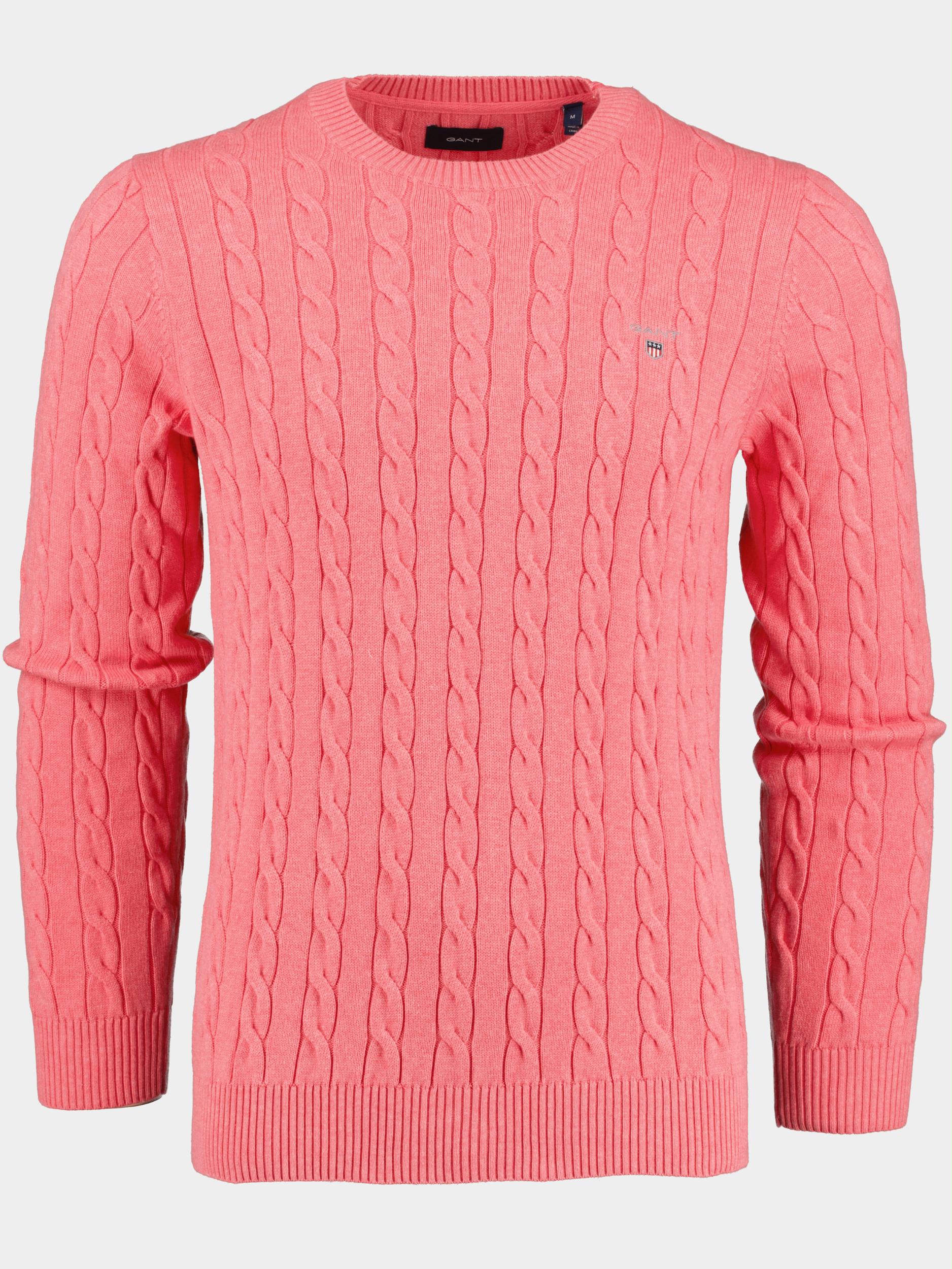 Gant Pullover Blauw Cotton Cable C-Neck 8050501/684