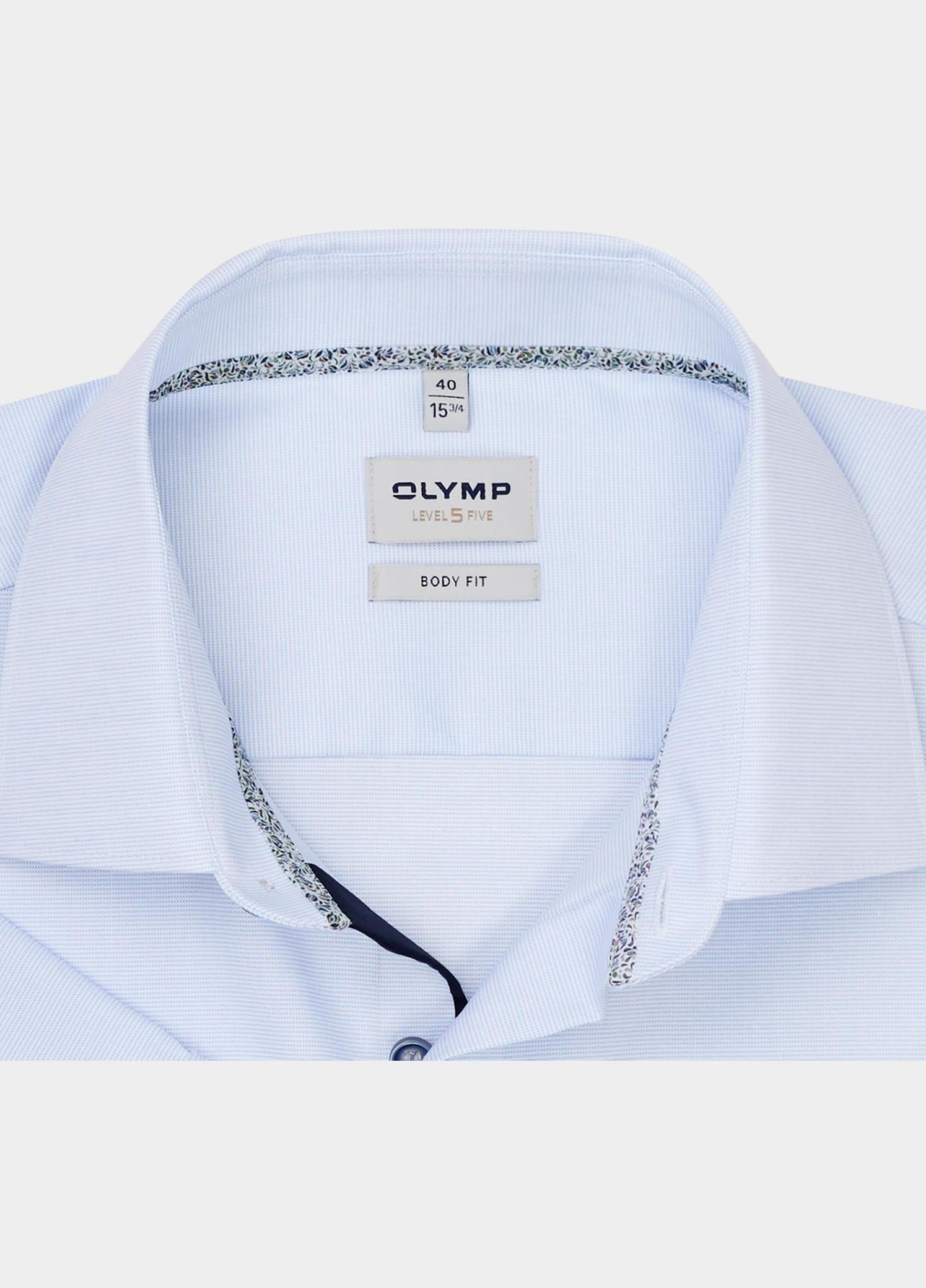 Olymp Zakelijk hemd korte mouw Blauw Level Five 24/Seven 200612/11