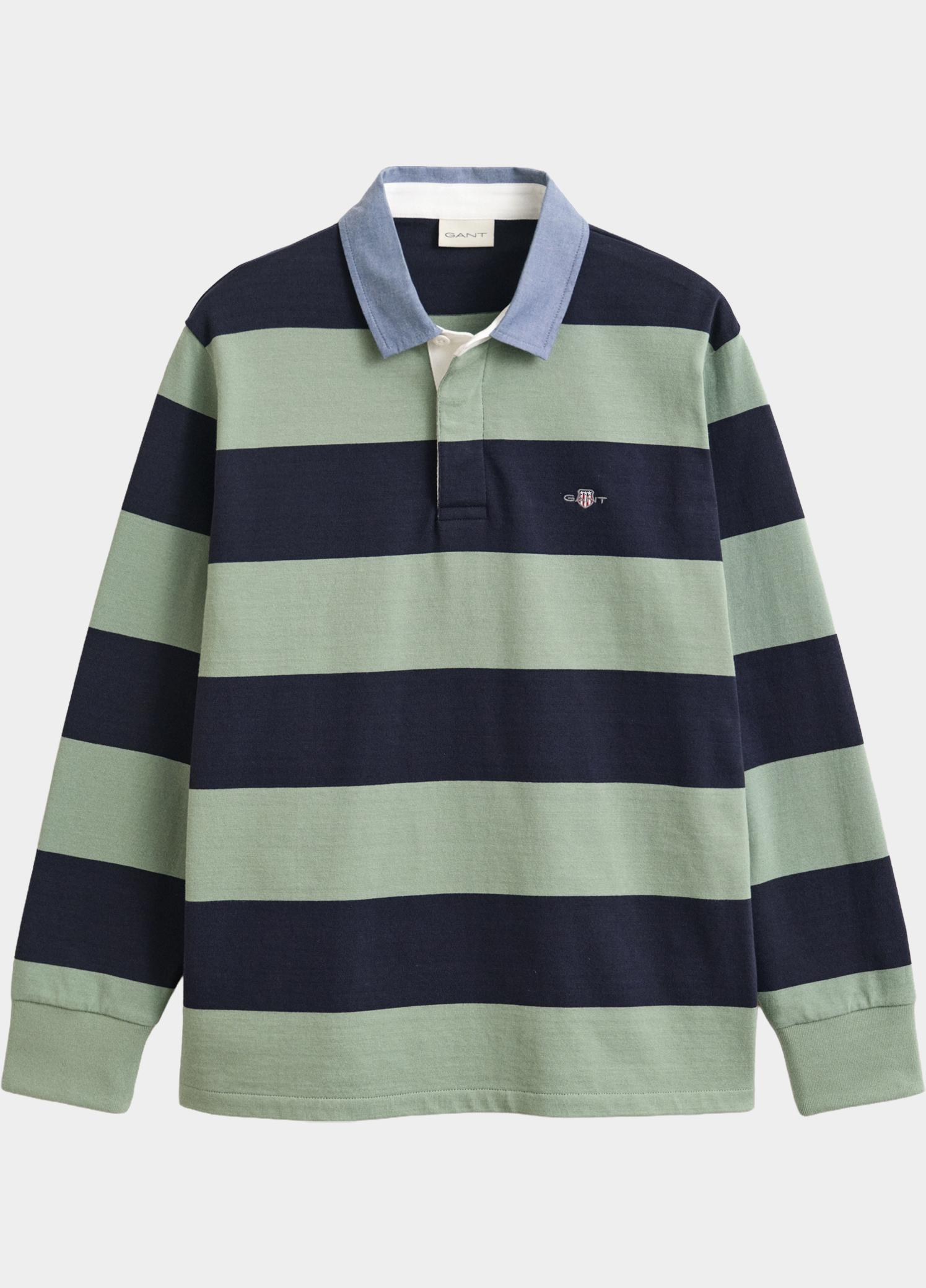 Gant Polo lange mouwen heren Groen Klassieke Heavy Rugger 2004083/308