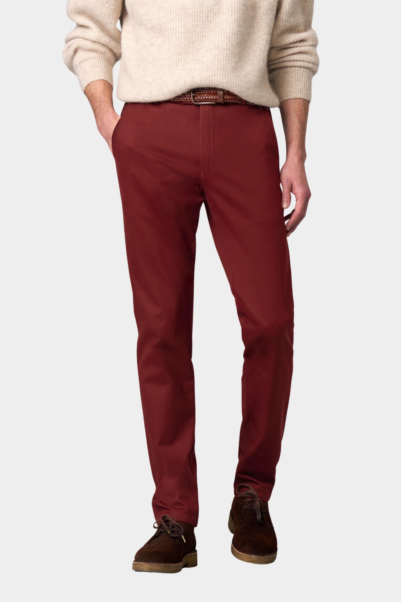 Meyer Katoenen Broek Rood BONN Art.2-8609 1022860900/56