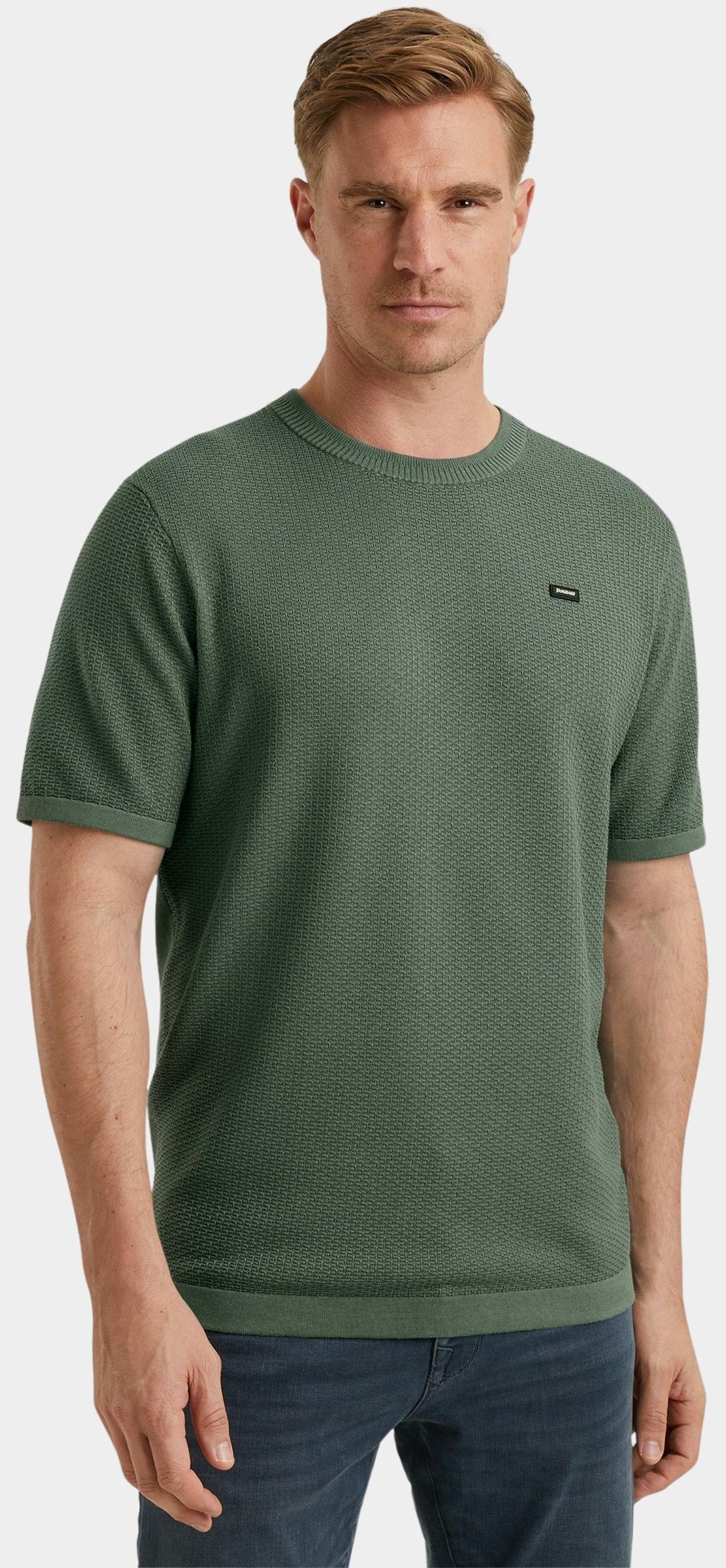 Vanguard T-shirt korte mouw Groen Short sleeve r-neck cotton mo VTSS2503515/6023