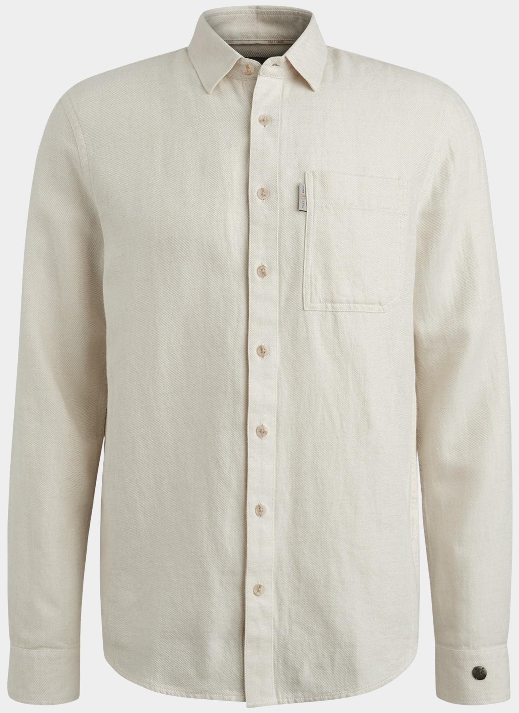 Cast Iron Casual hemd lange mouw Beige Long Sleeve Shirt Co Li YD Tw CSI2504264/7014