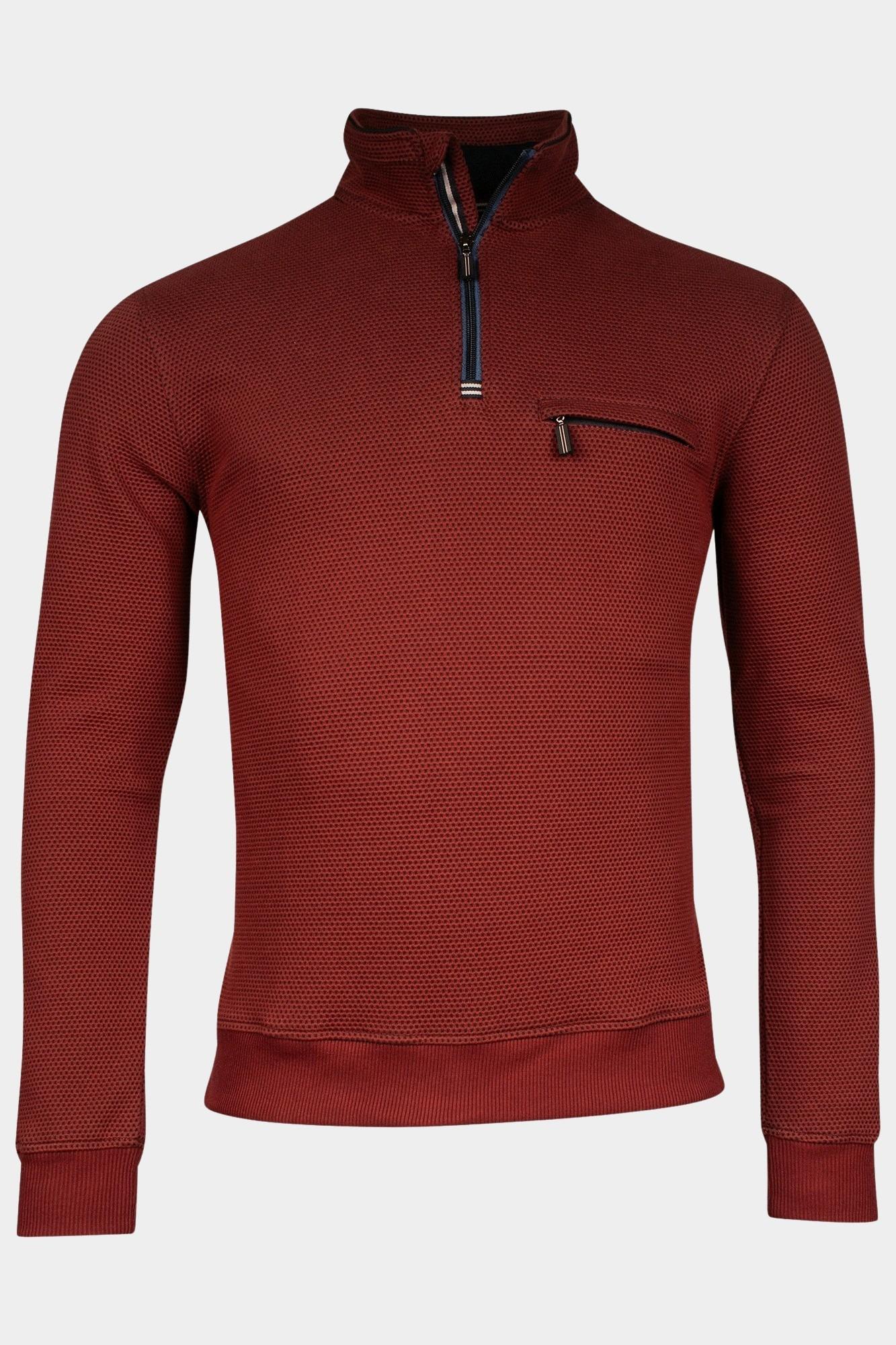 Baileys Half Zip Rood Sweatshirt 1/2 Zip 423193/36