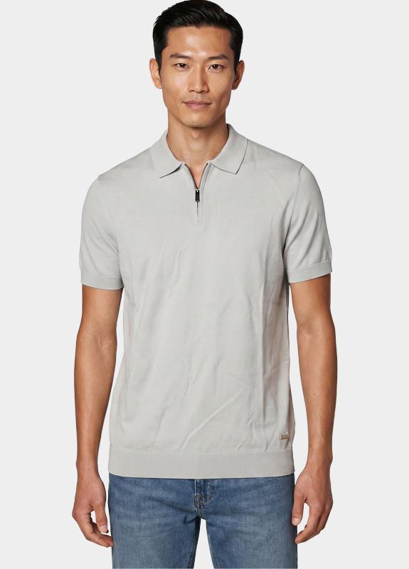 Born With Appetite Polo heren Grijs Dan Knitted Polo Ss BWA00006DA31/9507