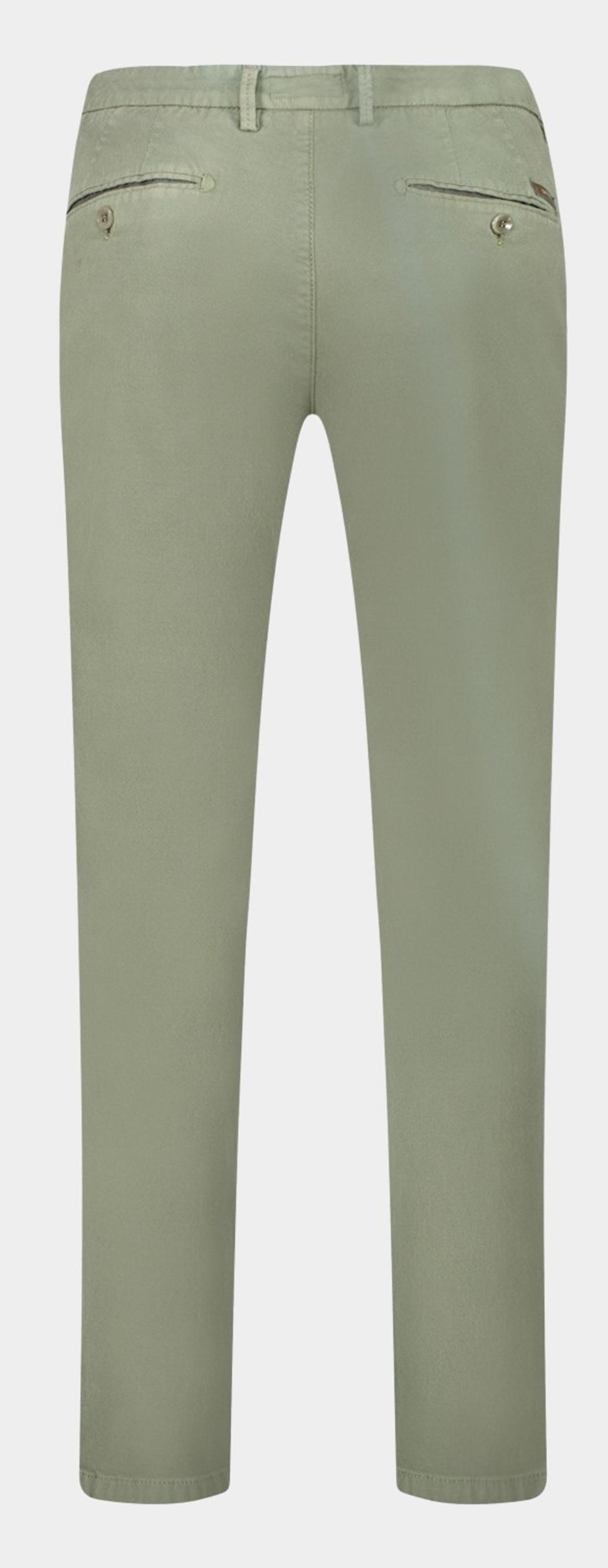 Gardeur Katoenen Broek Groen Hose Flatfront Slim Fit SAVAGE-2 60361/1074