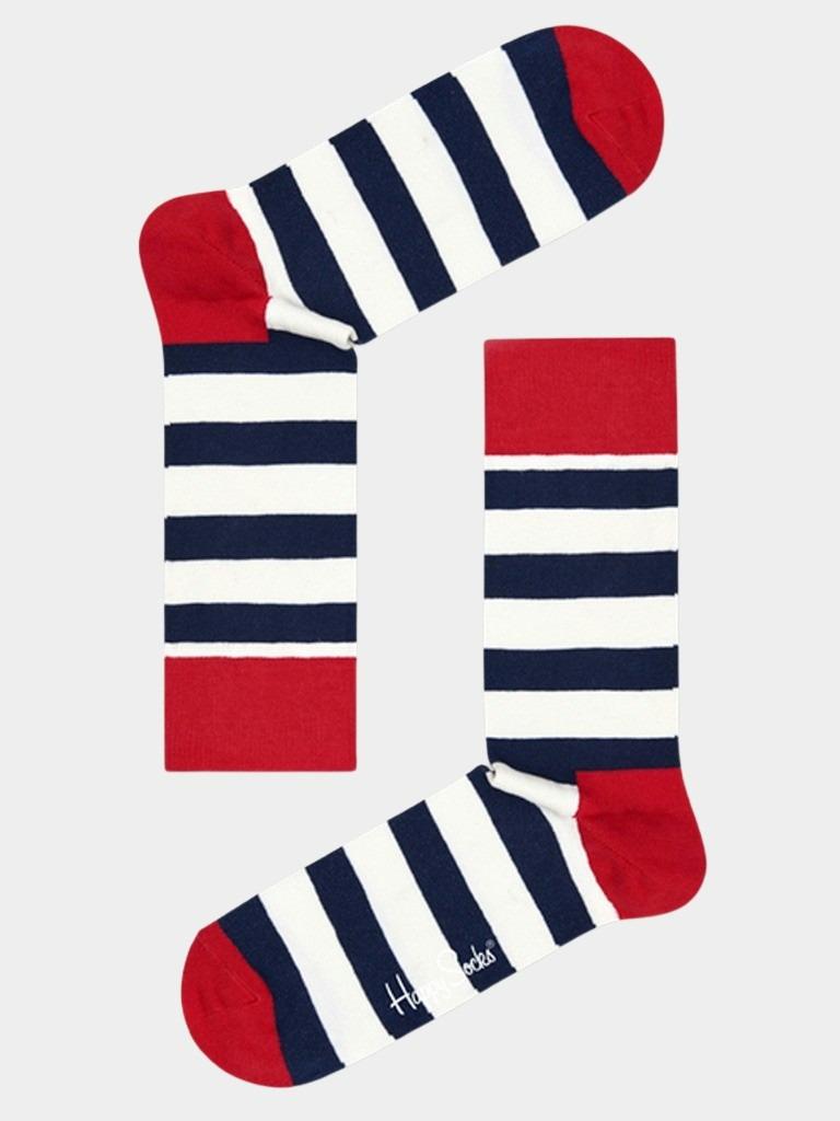 Happy Socks Cadeaubox Sokken Blauw Classic Stripe Gift Box XSTR08/6000