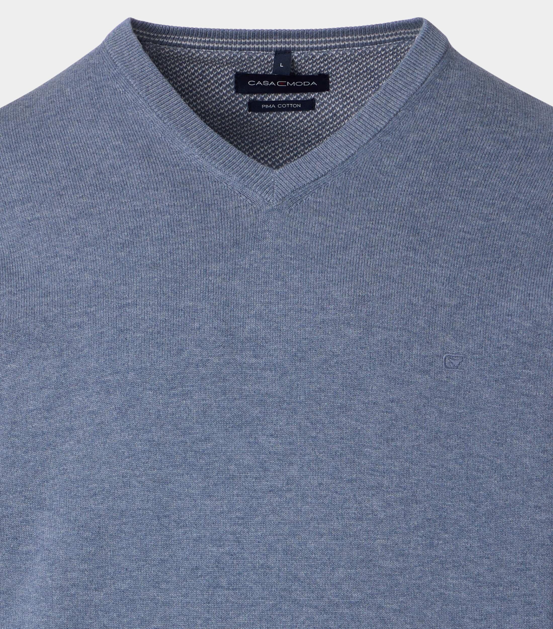 Casamoda Pullover Grijs V-Neck 004430/741