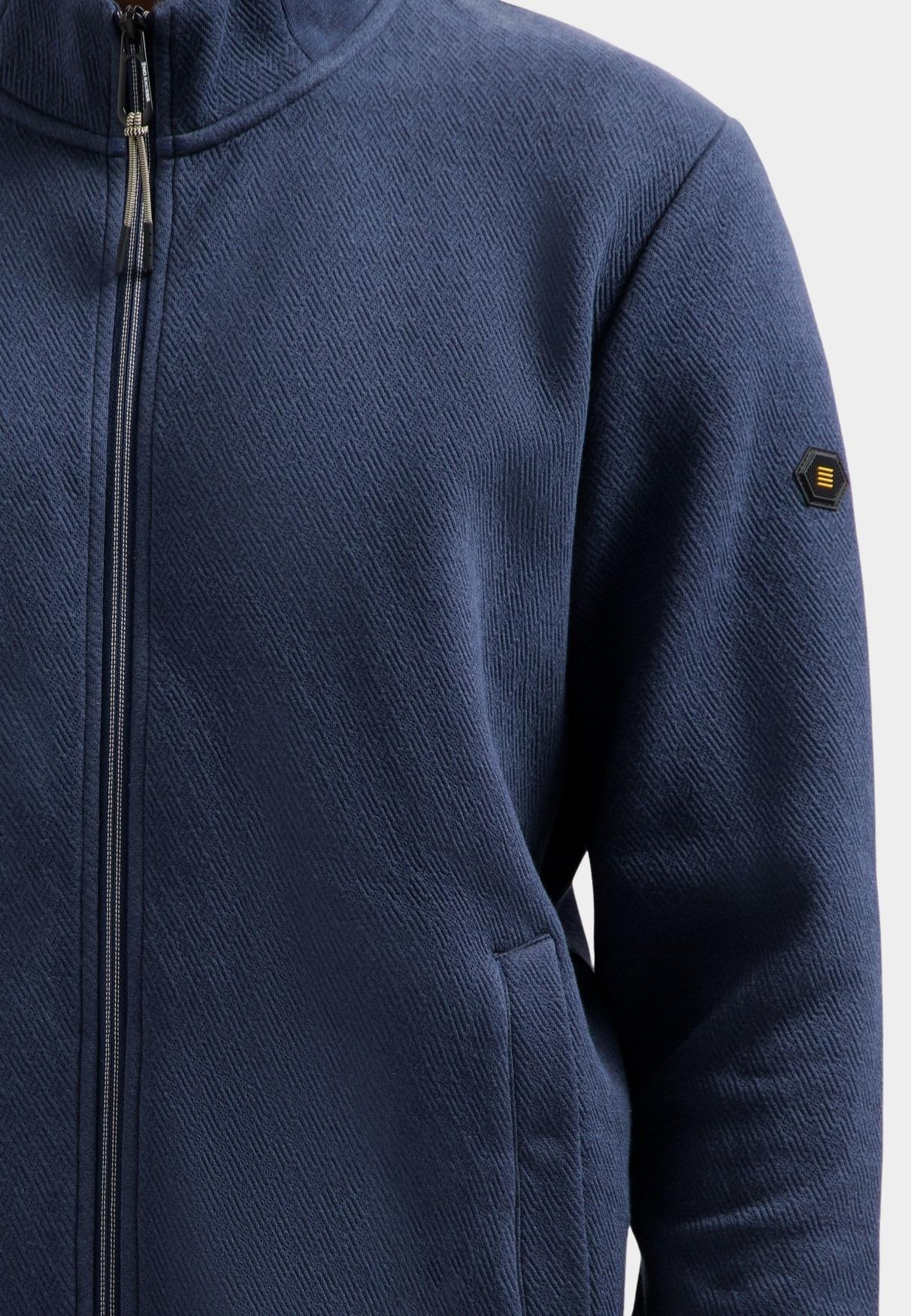 No Excess sweat vest Blauw Sweater Full Zip Stand Up-Col 29100815/078
