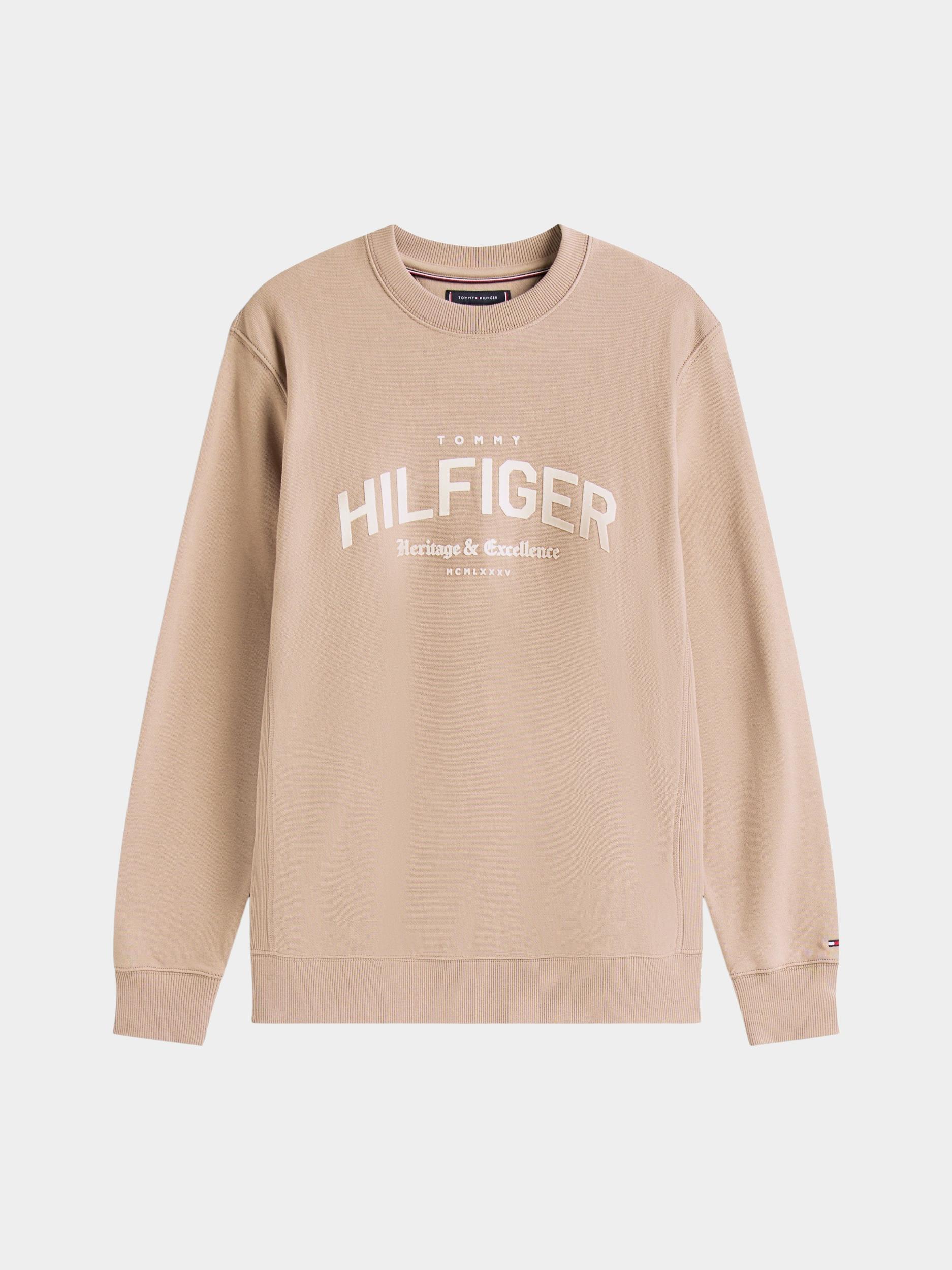 Tommy Hilfiger Pullover Beige HILFIGER ARCH CREW NECK MW0MW40067/AFE
