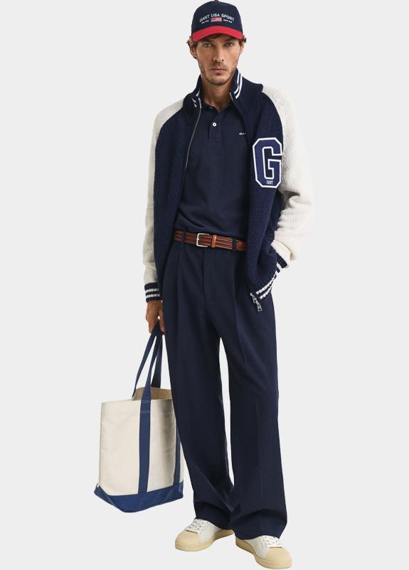 Gant Polo heren Blauw Tipping SS Pique Polo 2062034/433