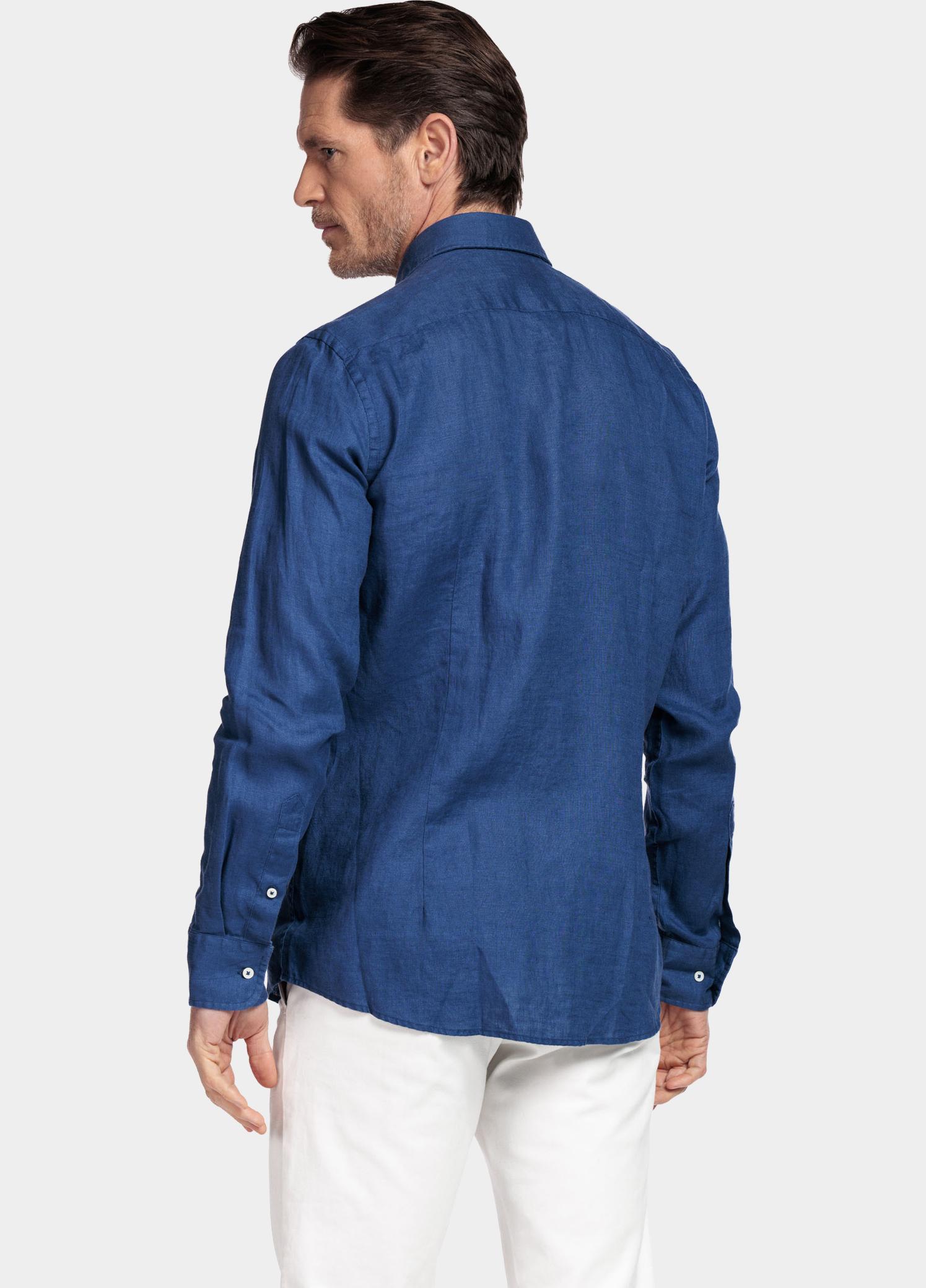 Giordano Overhemd heren Blauw Row Long Sleeve Cutaway Soft 617810/63
