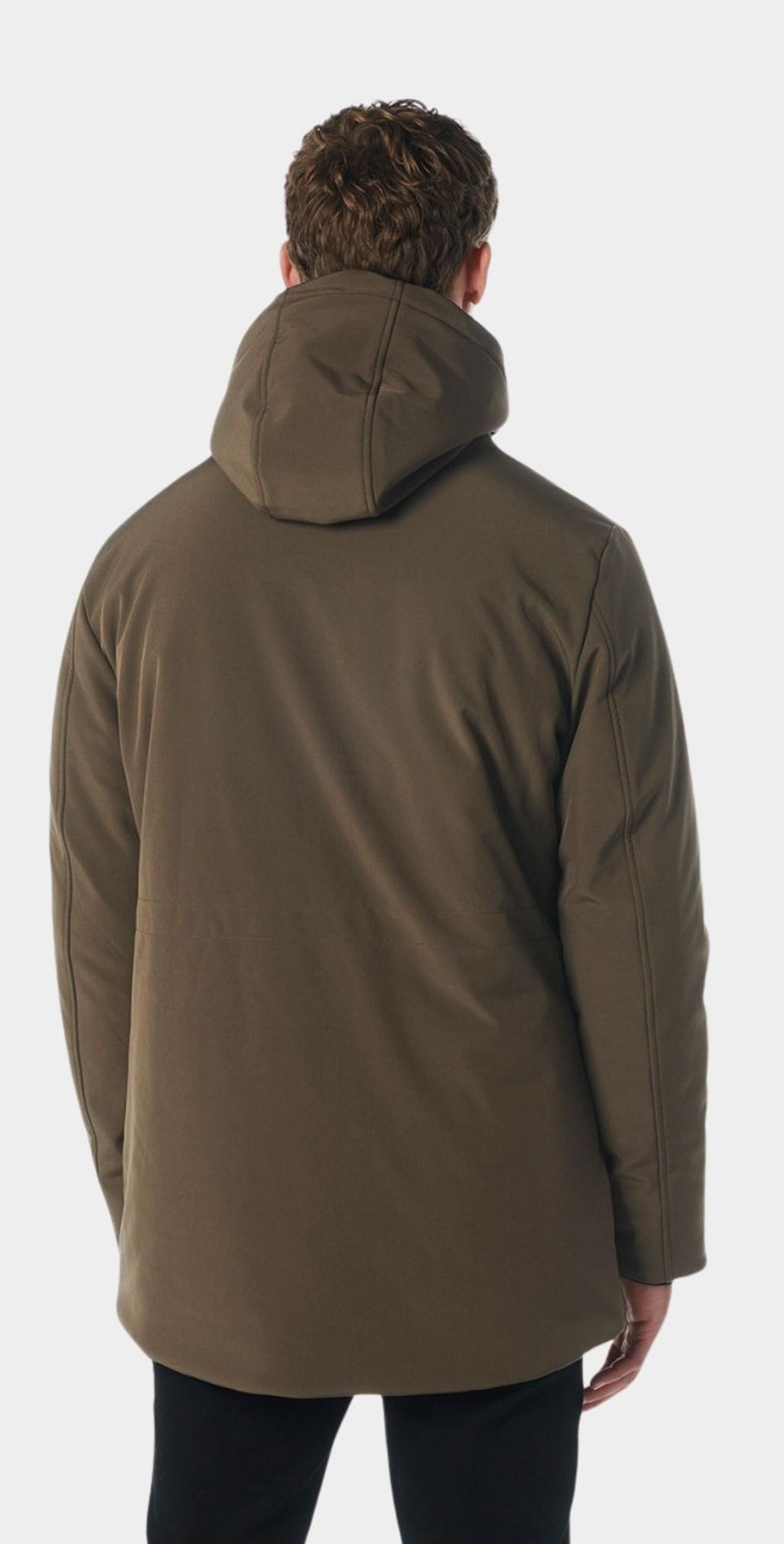 No Excess Winterjack Bruin Jacket Mid Long Fit Hooded So 21630818SN/045