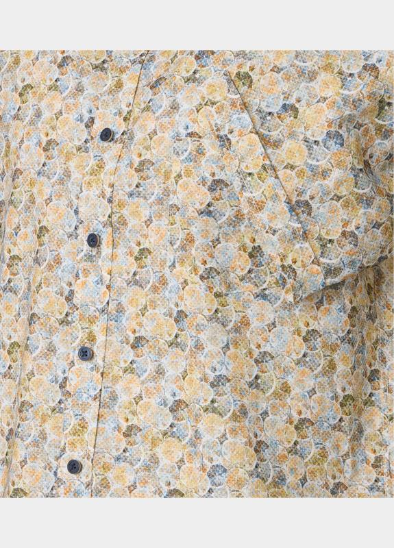 Casamoda Casual hemd korte mouw Geel B.D. Casual Fit Short 1/2Arm 126130471/500