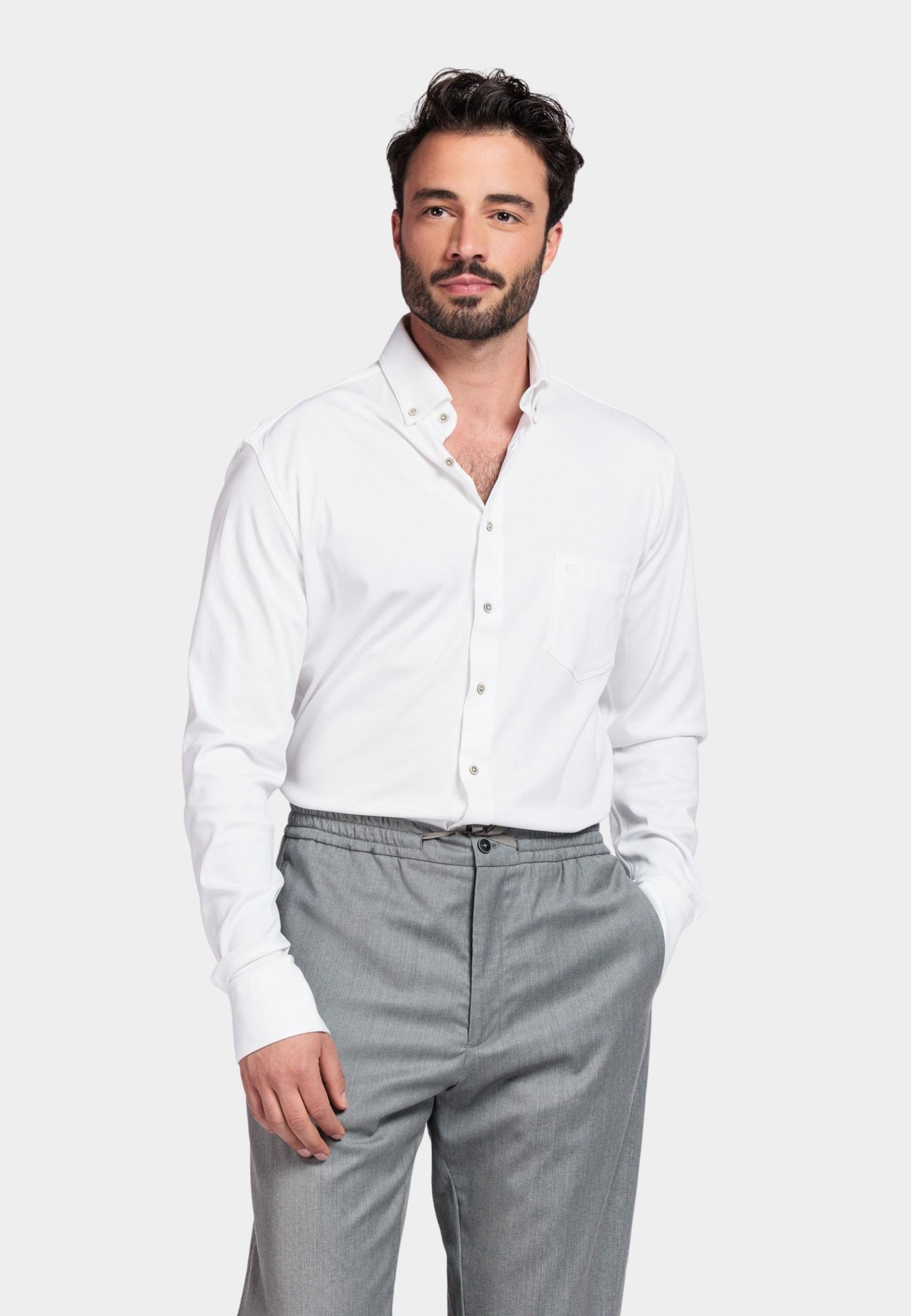 Giordano Casual hemd lange mouw Wit Ivy long sleeve button down J NOS7078/10