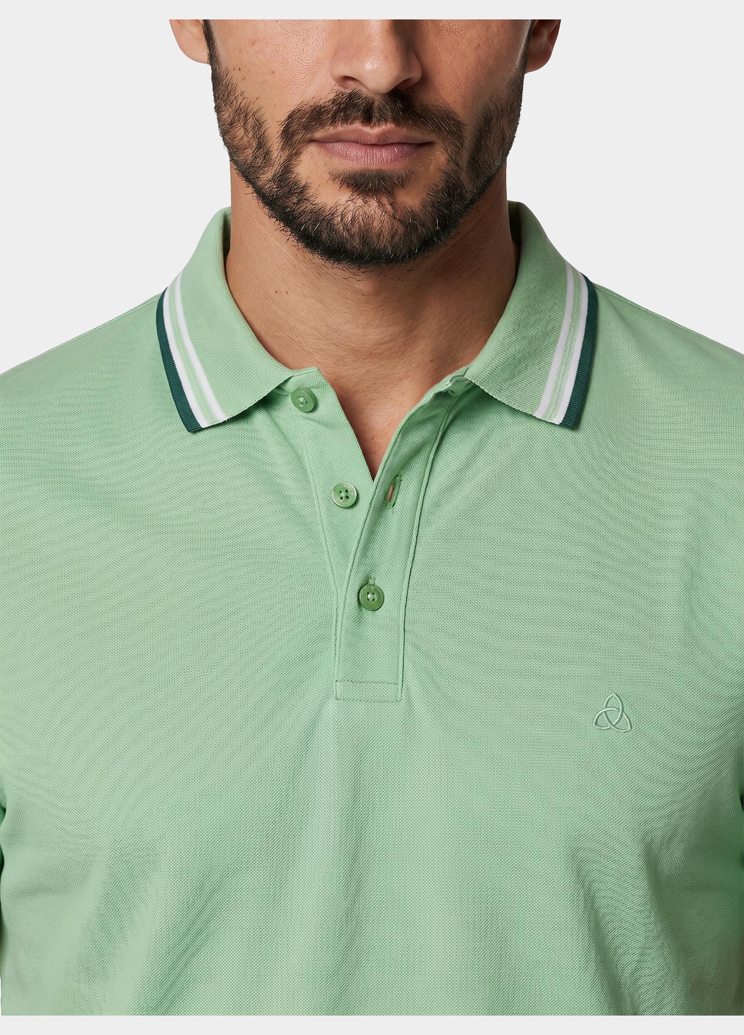 Scotland Blue Polo heren Groen Brick Polo Plain Contrast Col SPE25108BR06SB/314 meadow green
