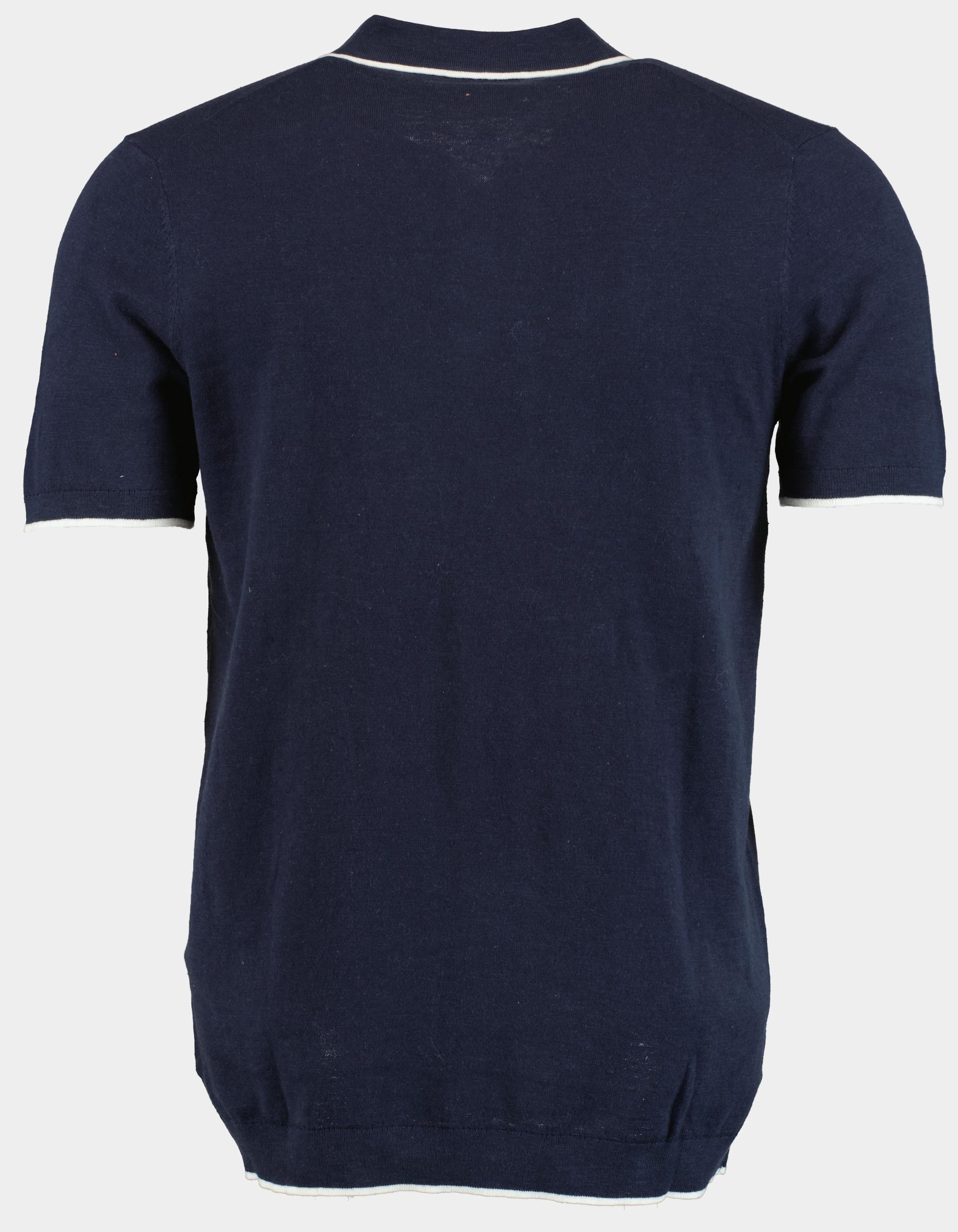 Commander Polo korte mouw Blauw Polo-Pullover, 1/2 Arm 213013090/607