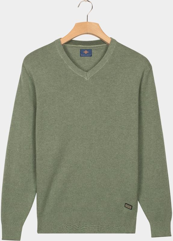 Baileys Pullover Groen V-Neck Pullover  all-over 2-t 528109/735