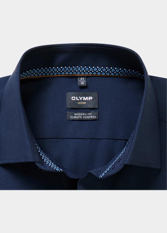 Olymp Zakelijk overhemd heren Blauw Luxor 24/Seven 131614/18
