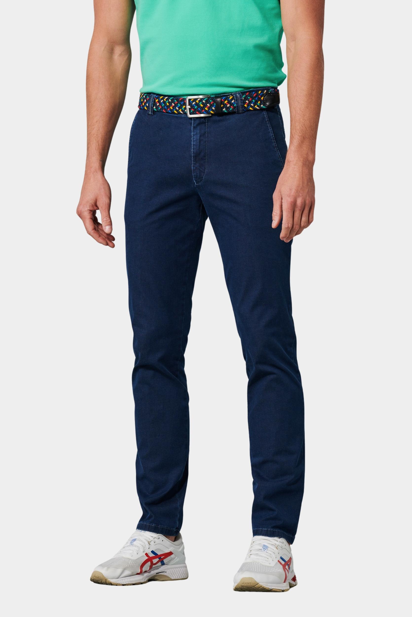 Meyer Flatfront Jeans Blauw BONN Art.1-4108 1021410800/17