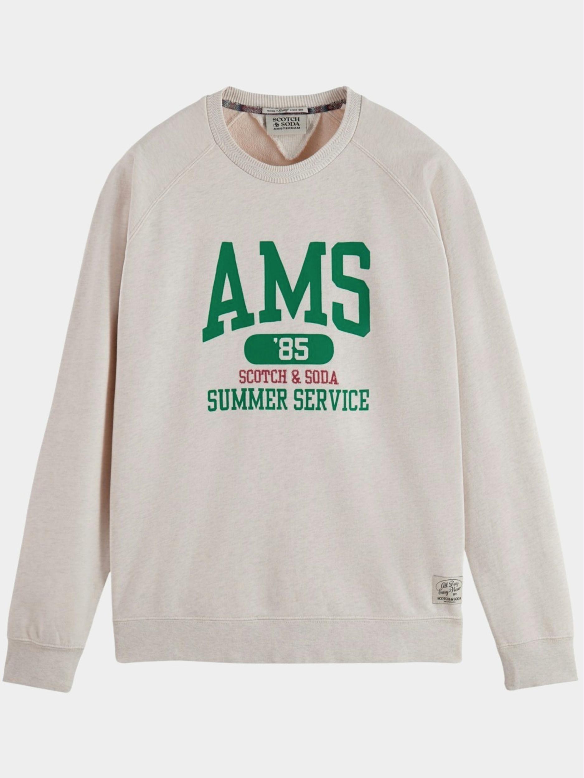 Scotch & Soda Sweater Wit Ams vintage sweatshirt 171664/0694