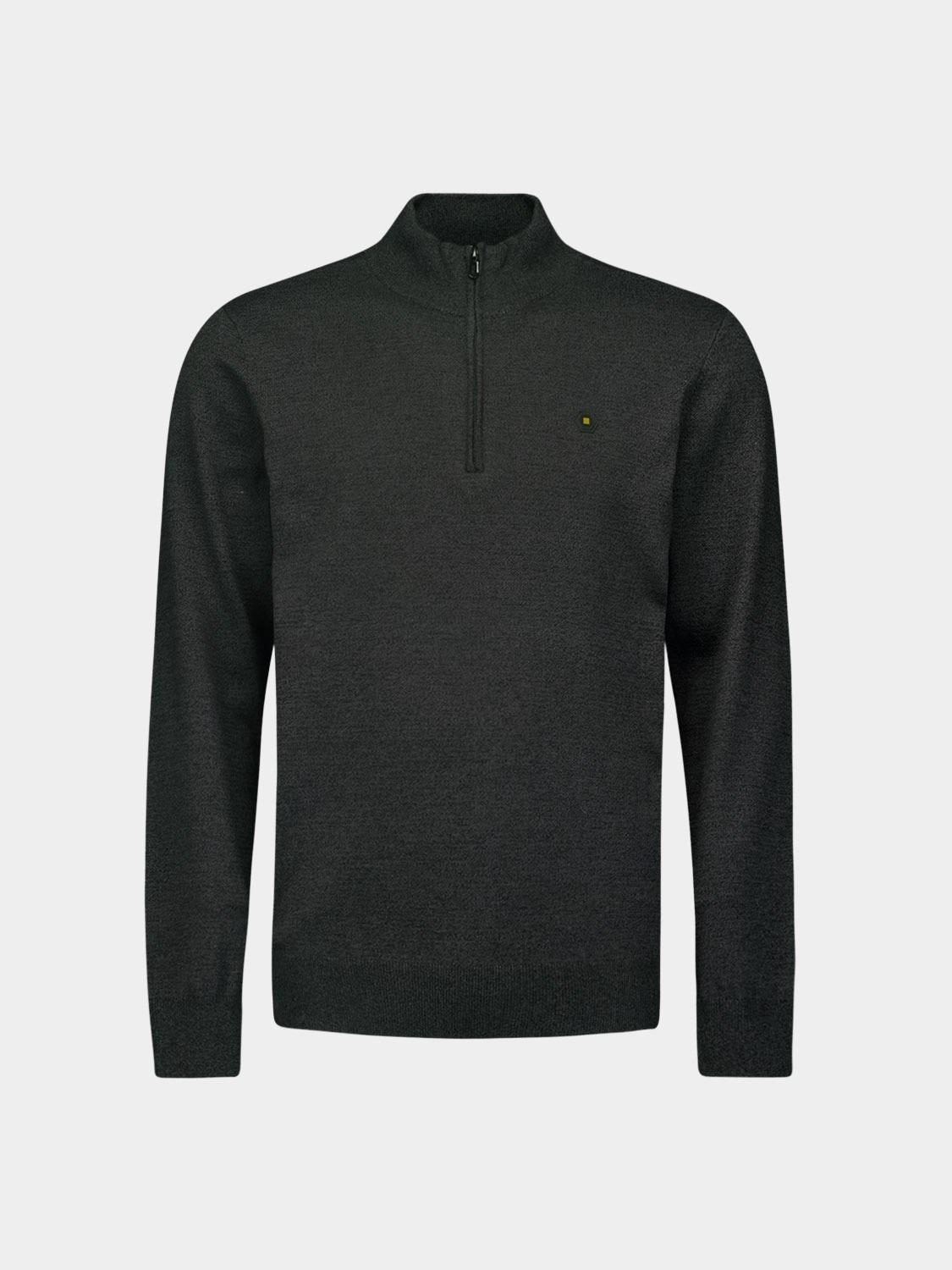 No Excess Half Zip Grijs Pullover Half Zip 2 Coloured N2185/023