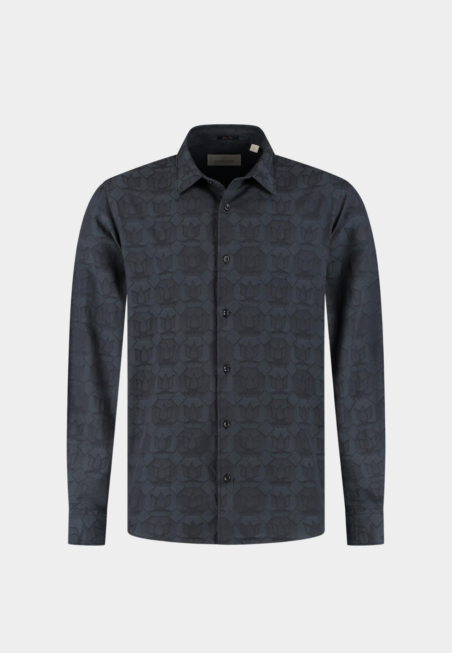 Dstrezzed Casual hemd lange mouw Zwart DS_Felix Shirt 303966/999