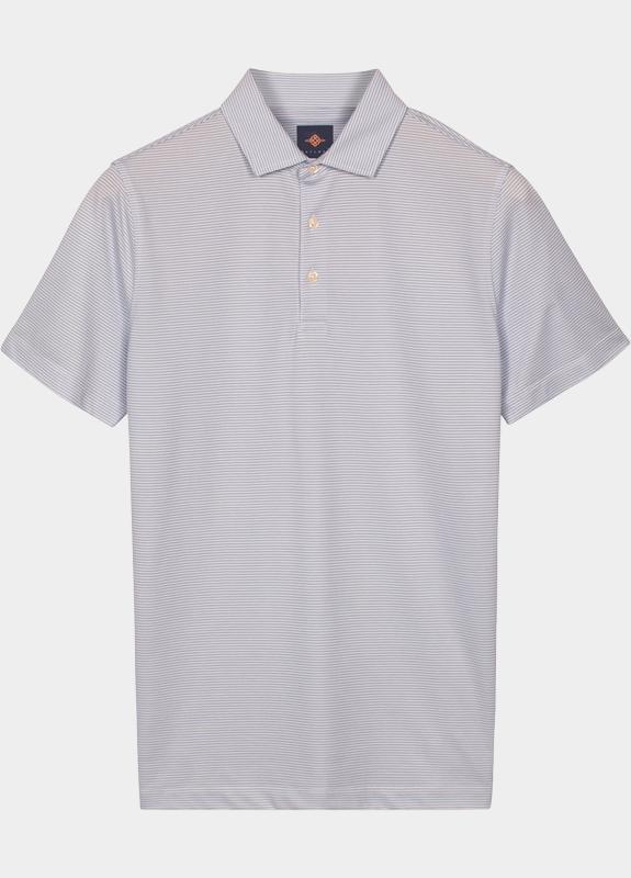 Baileys Polo heren Blauw Poloshirt small stripe yd 615226/61