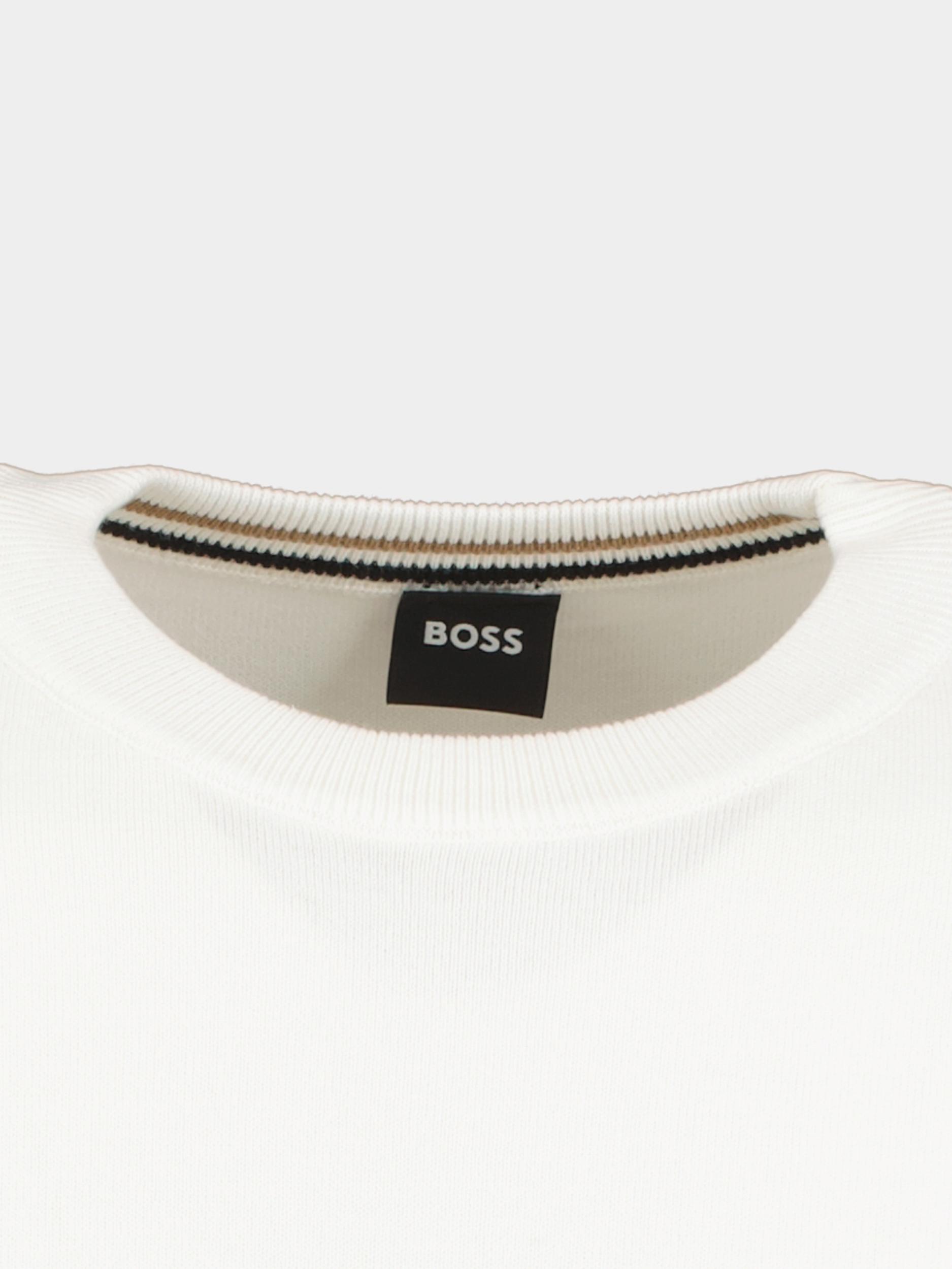 BOSS Black Pullover Wit Pacas-L 10255186 01 50506023/100