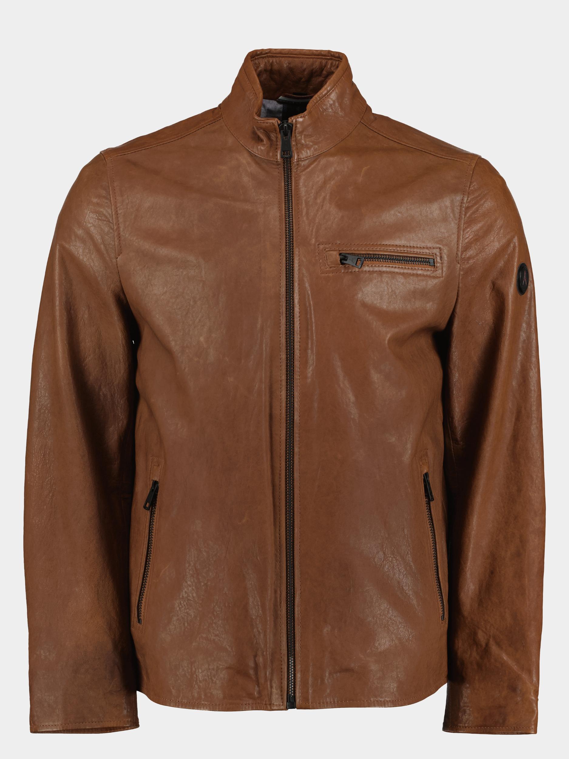 Donders 1860 Lederen jack Bruin Distrixx Leather Jacket 52382/461