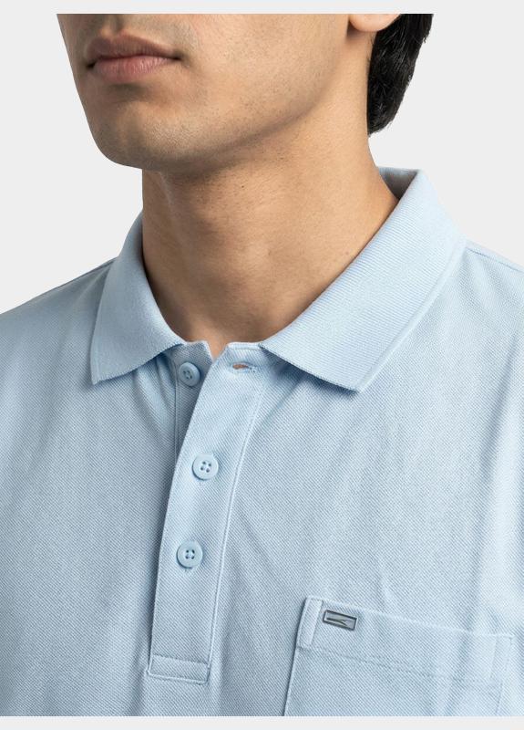 Commander flag Polo heren Blauw  214008358/641