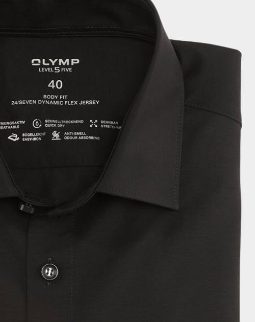 Olymp Business hemd lange mouw Zwart Level Five 24/Seven 200864/68