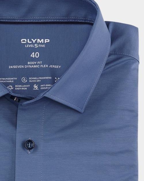 Olymp Business hemd lange mouw Blauw 2008/64 Hemden 200864/17