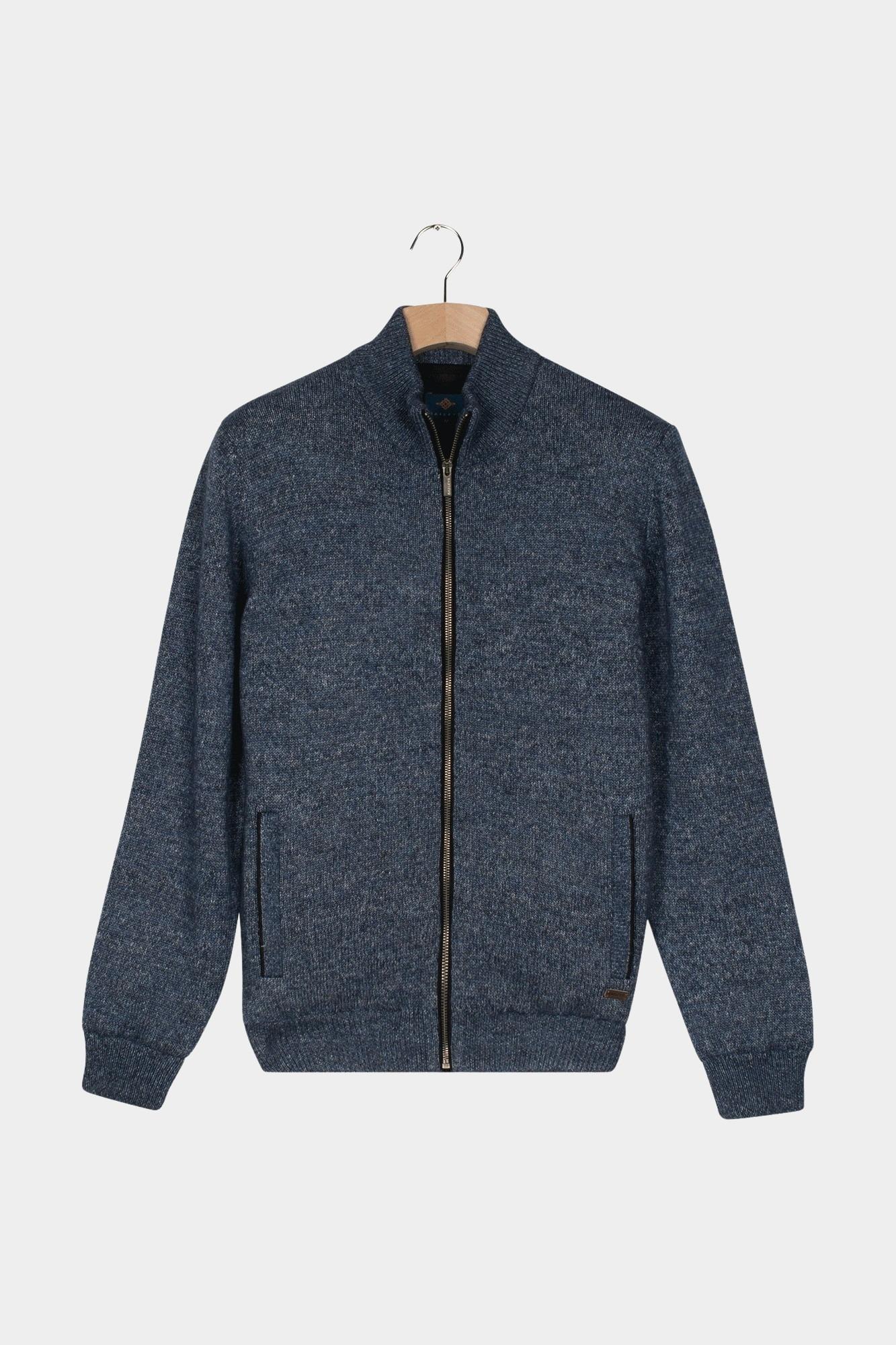 Baileys Vest Blauw Cardigan Zip - Lined Quilted 522173/662