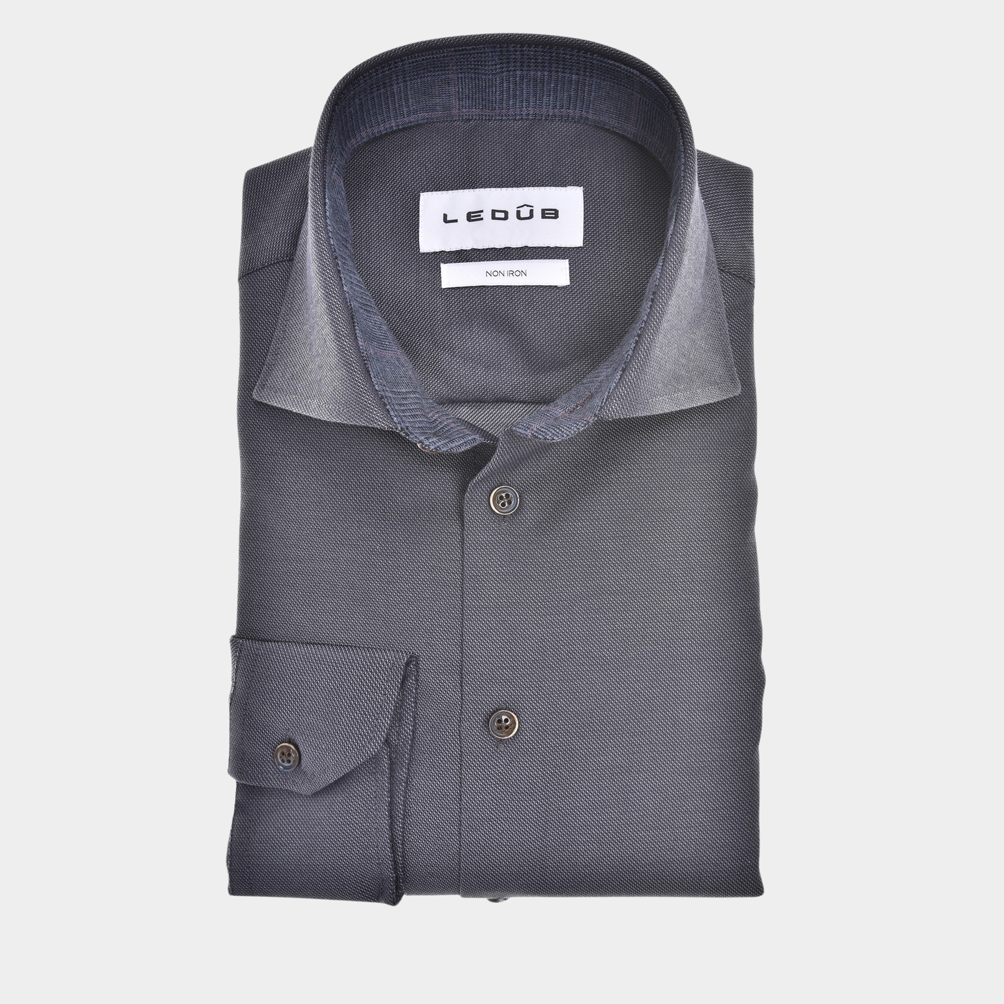 Ledub Business hemd lange mouw Grijs LE24206   MFN 5 0142735/250-190-000