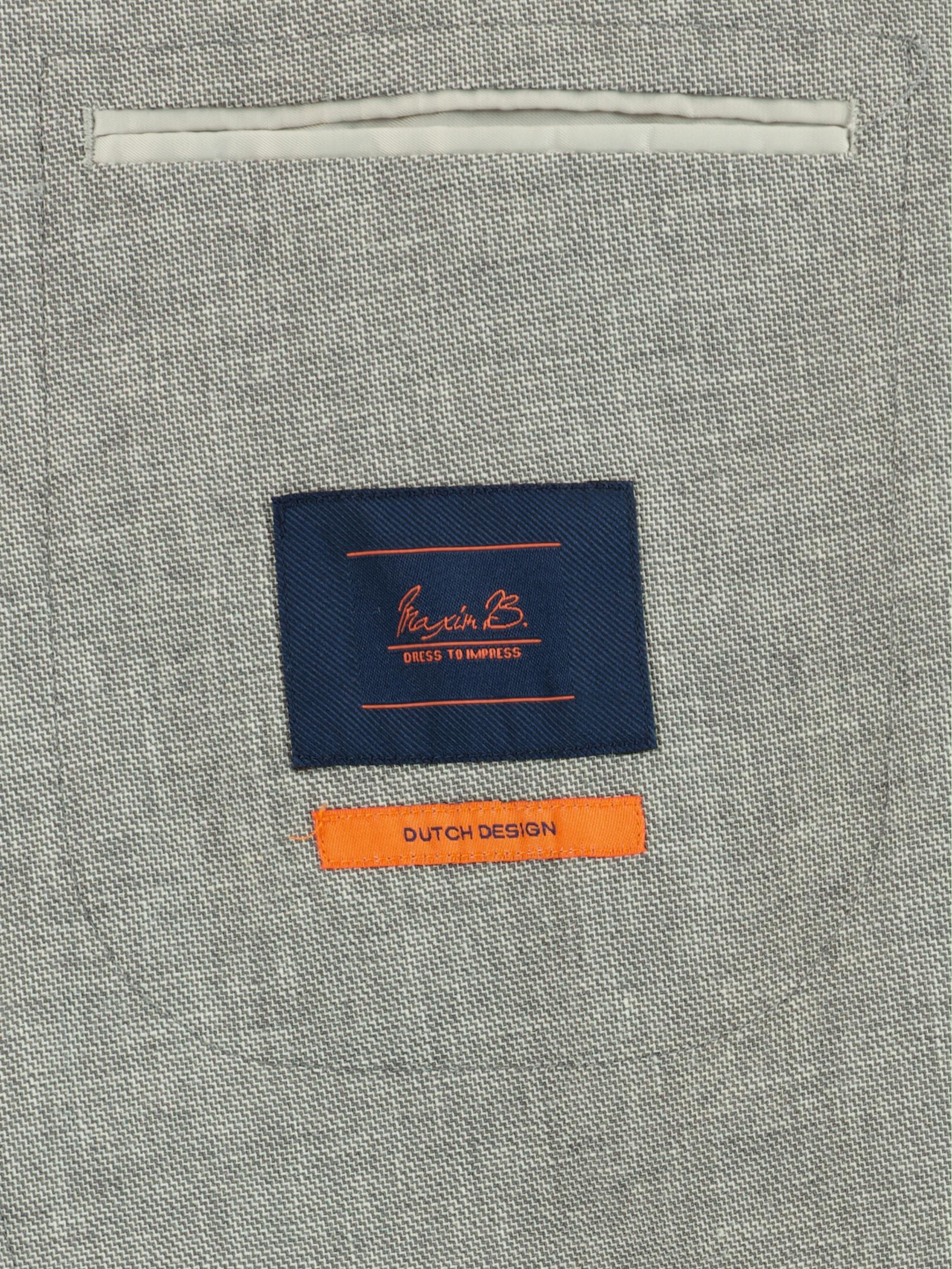 Maxim B Colbert Grijs slim fit colbert beige SLR18-0842/GREY