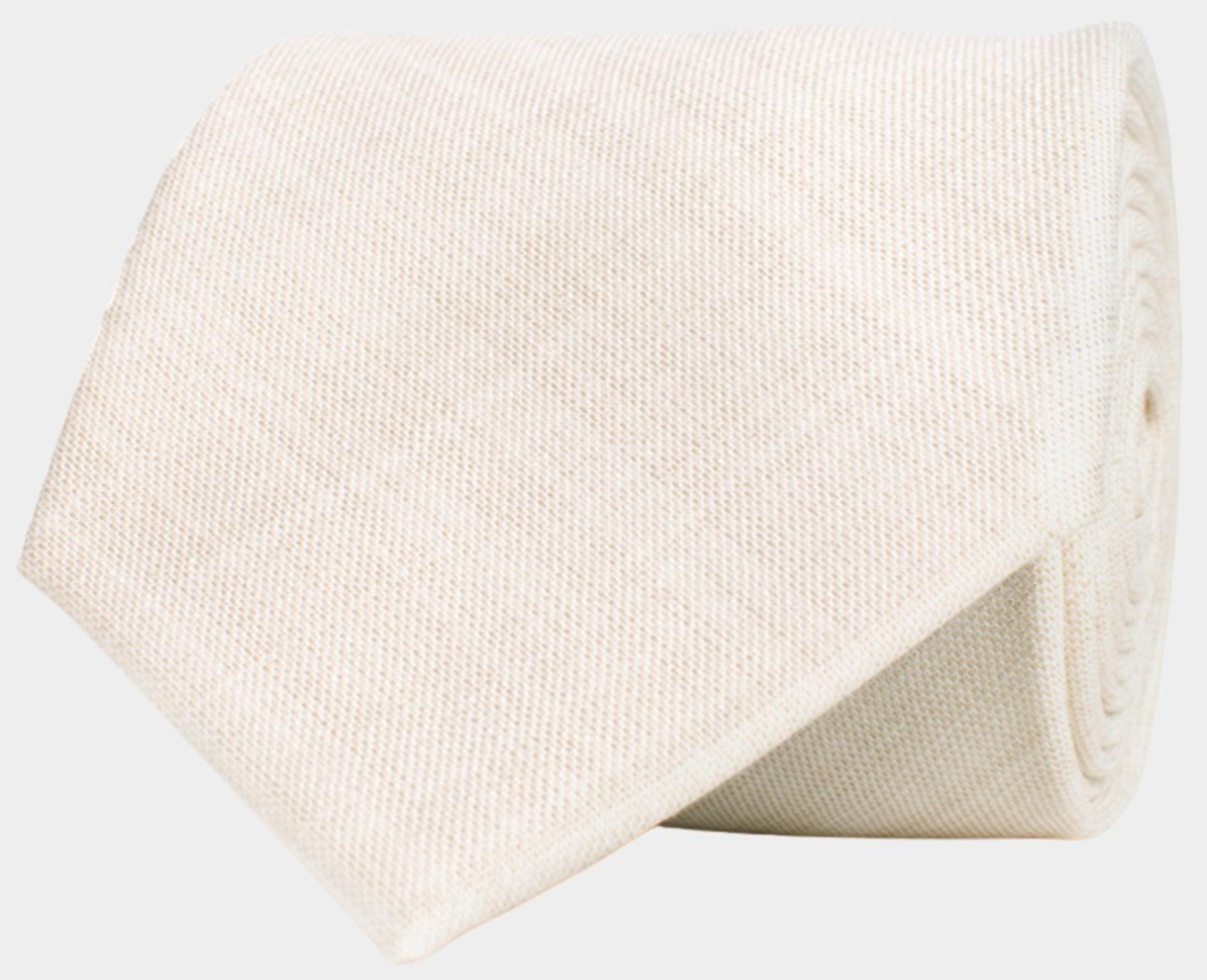 Tresanti Stropdas Wit Eson | Linen look TRTIJA376/105