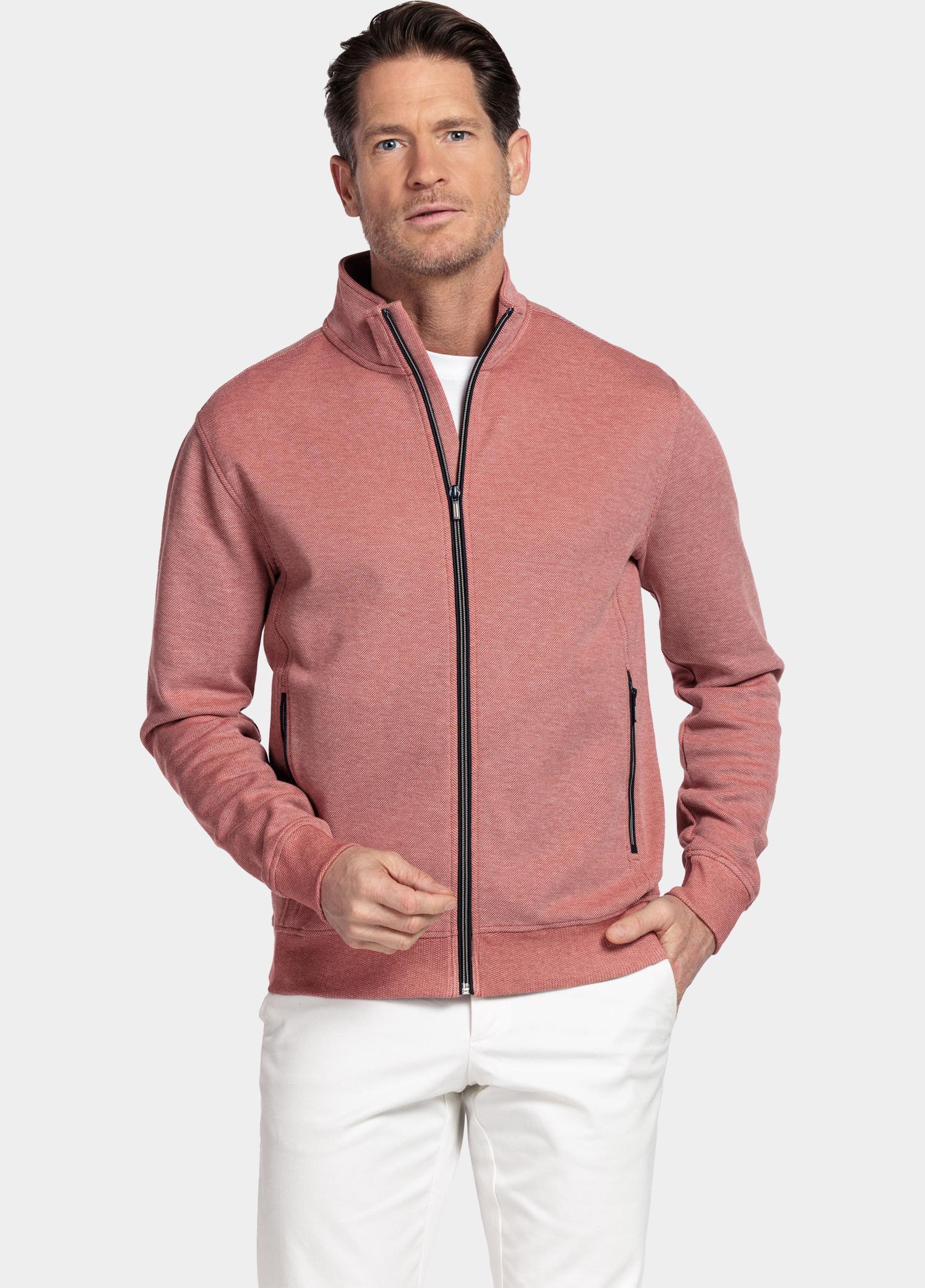 Baileys sweatvest heren Oranje Sweat Cardigan Zip  2-tone 612246/34